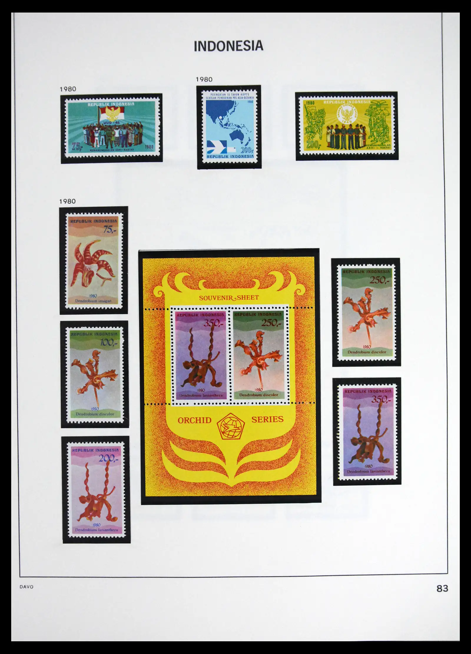 41614 0087 - Stamp collection 41614 Indonesia 1949-1982.