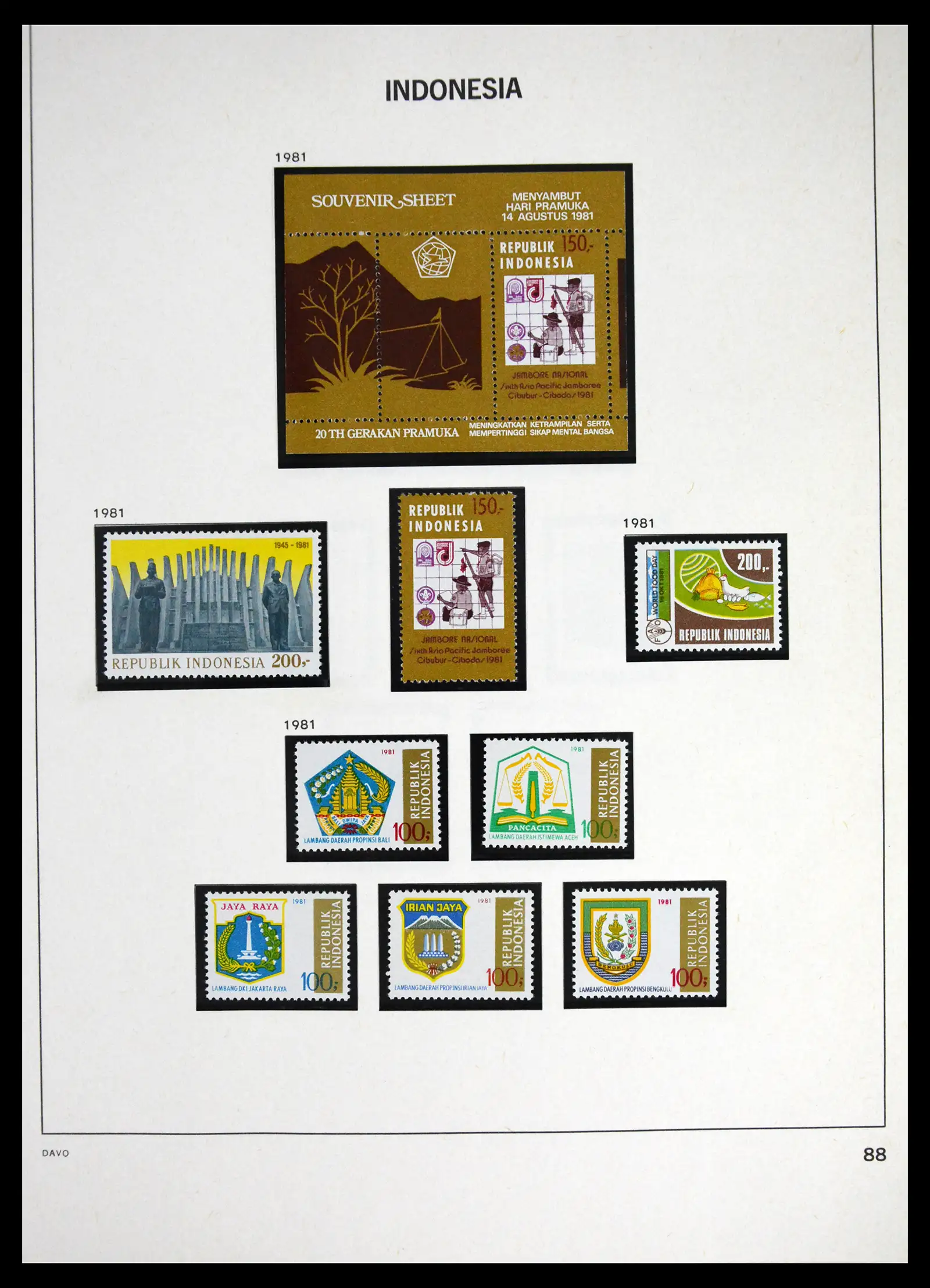 41614 0092 - Stamp collection 41614 Indonesia 1949-1982.