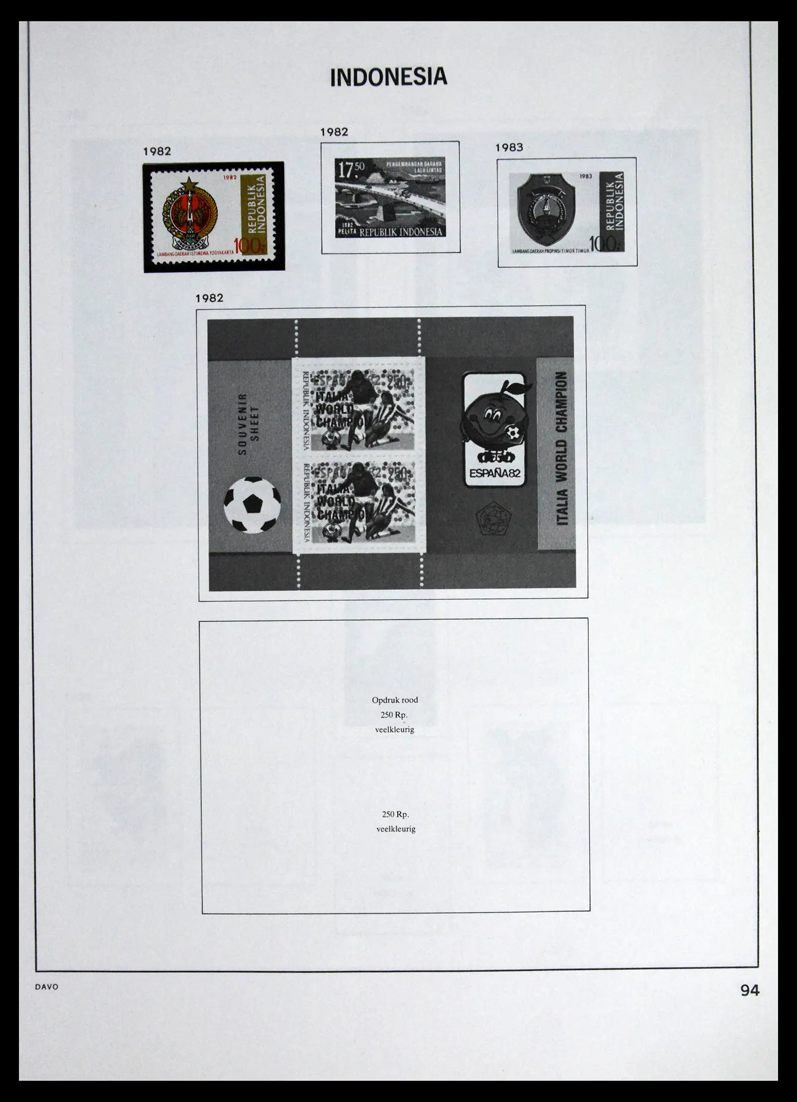 41614 0095 - Stamp collection 41614 Indonesia 1949-1982.