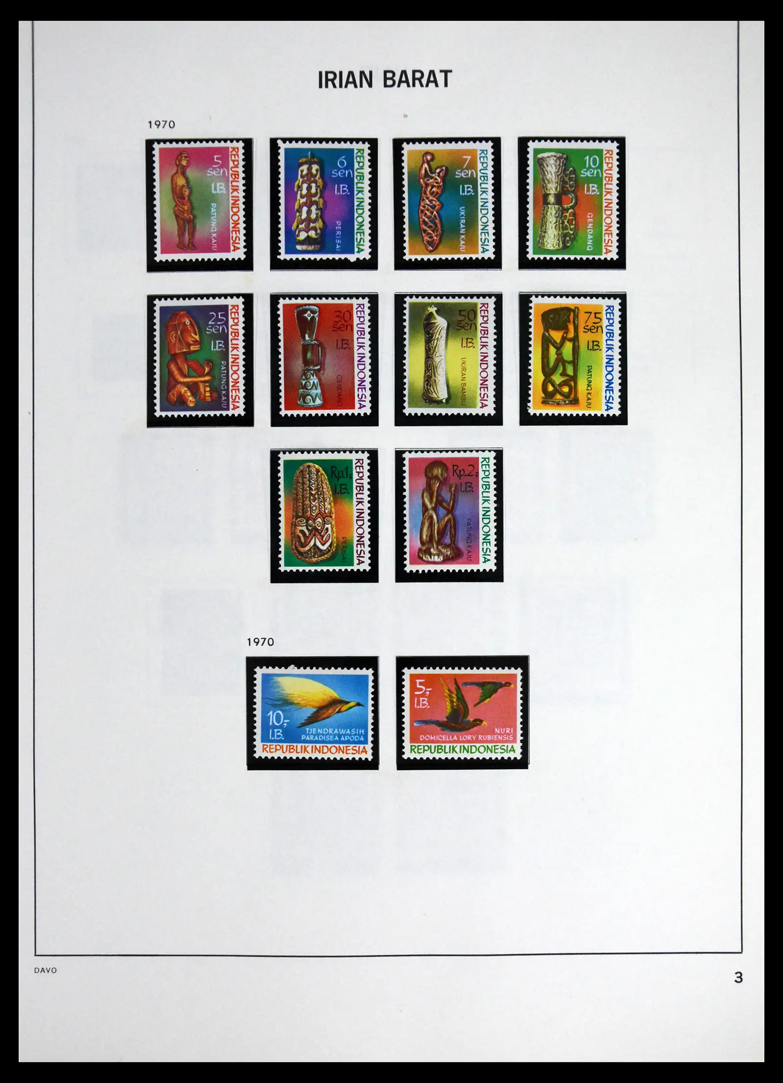 41614 0098 - Stamp collection 41614 Indonesia 1949-1982.