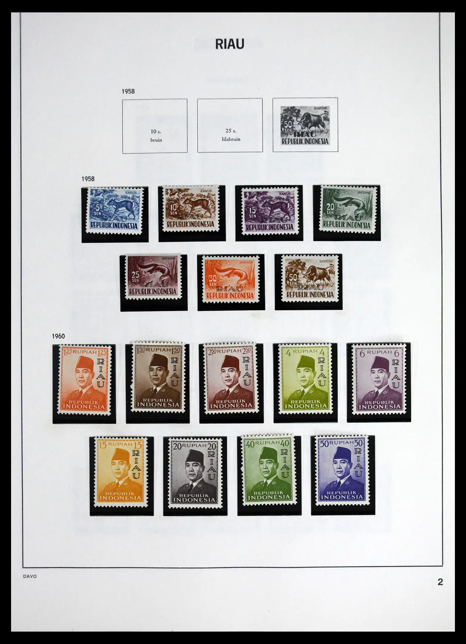 41614 0100 - Stamp collection 41614 Indonesia 1949-1982.