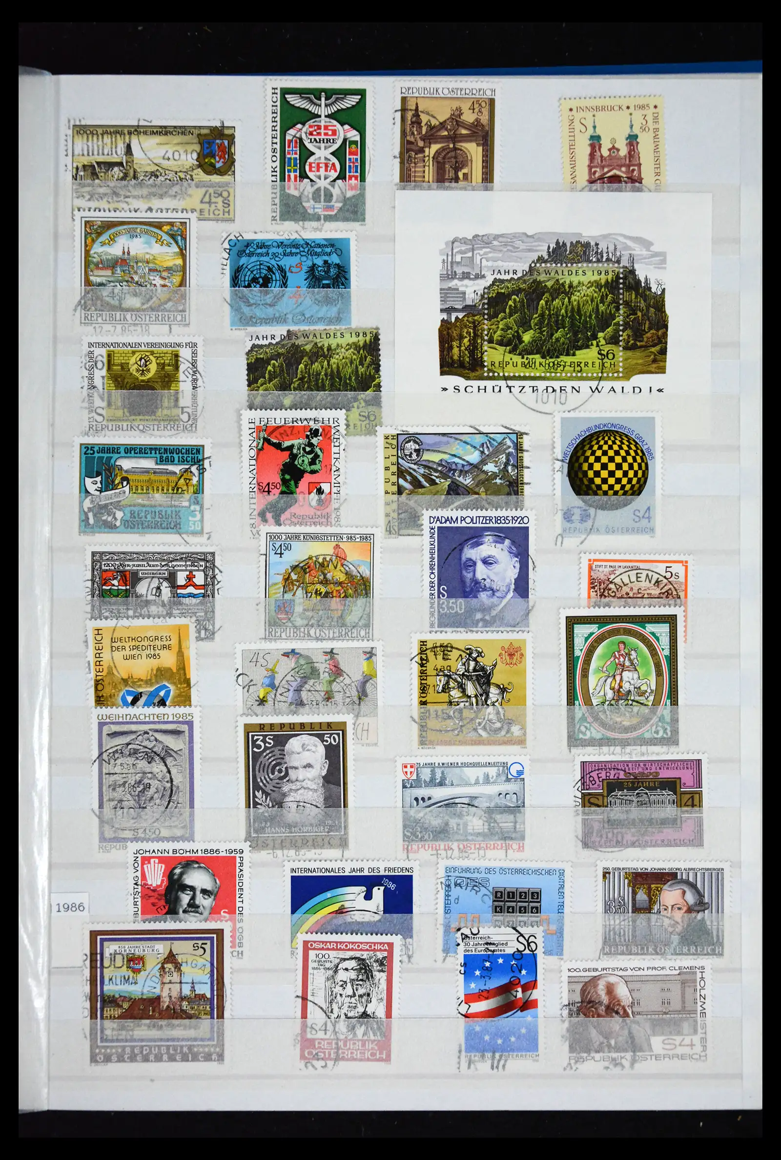 41616 0043 - Postzegelverzameling 41616 Oostenrijk 1850-1988.