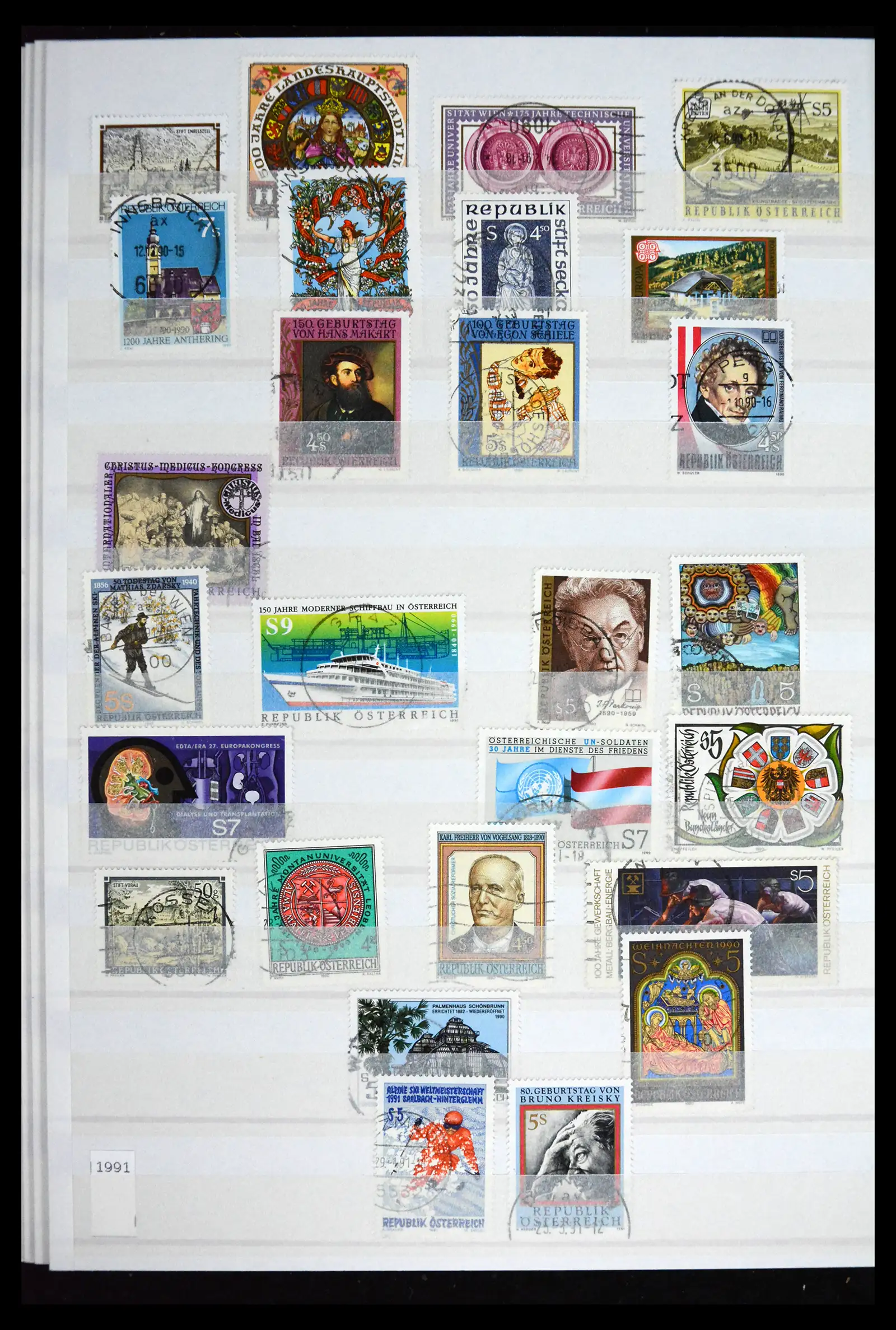 41616 0048 - Postzegelverzameling 41616 Oostenrijk 1850-1988.