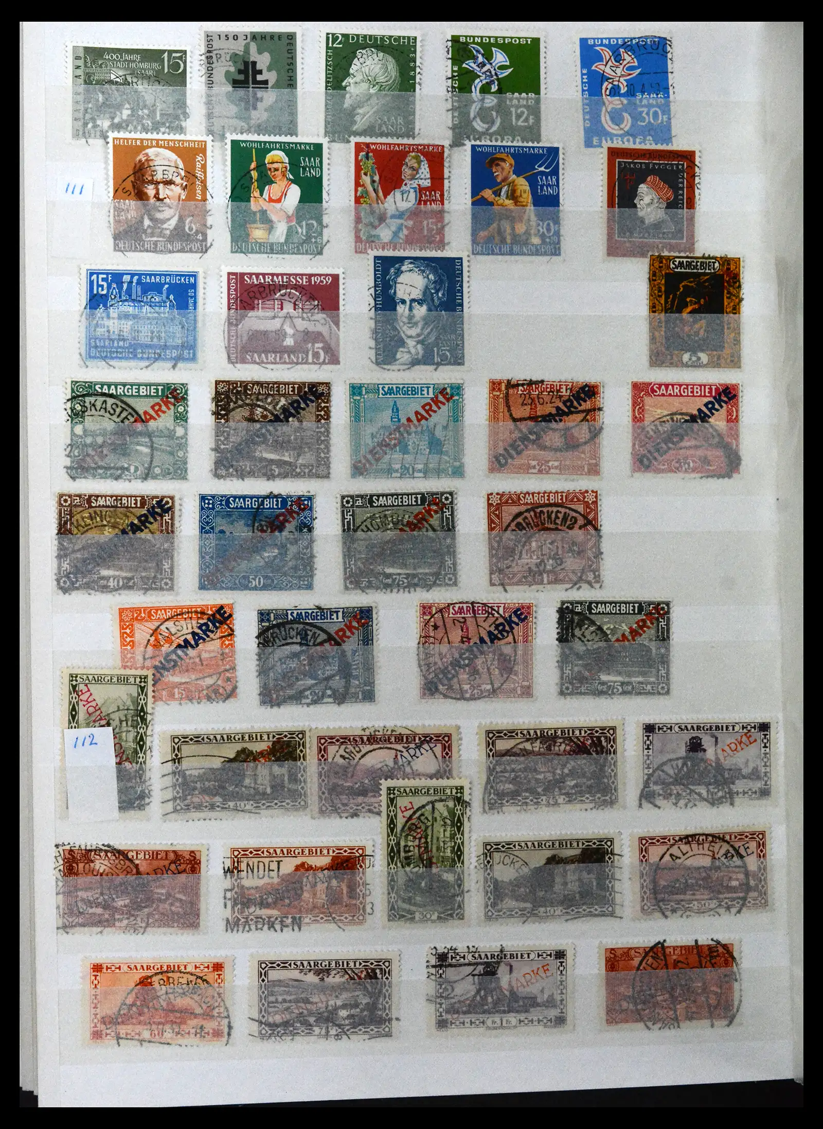 41617 0044 - Postzegelverzameling 41617 Duitsland en gebieden 1872-1955.