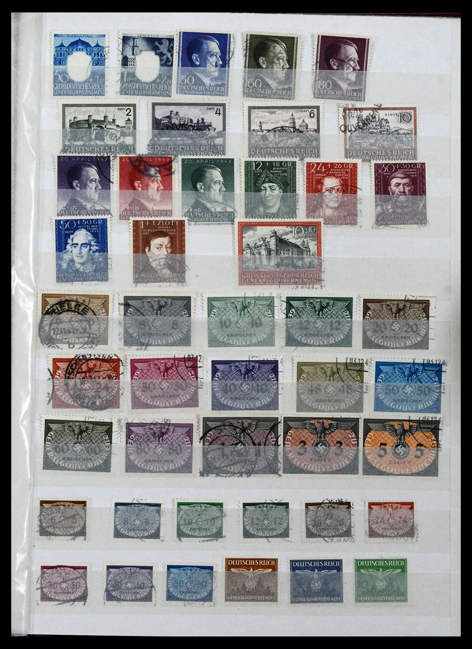 41617 0053 - Postzegelverzameling 41617 Duitsland en gebieden 1872-1955.