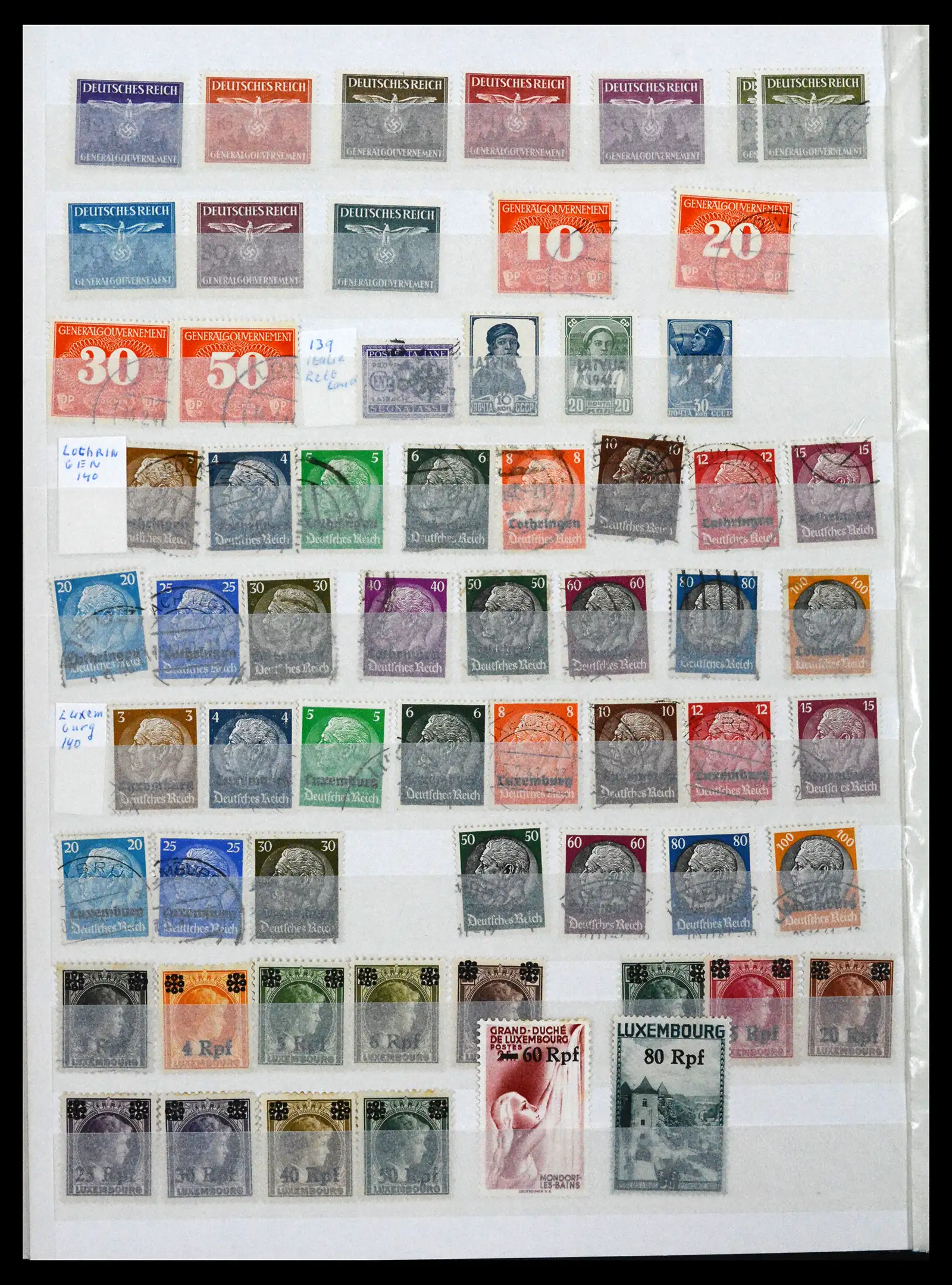 41617 0054 - Postzegelverzameling 41617 Duitsland en gebieden 1872-1955.