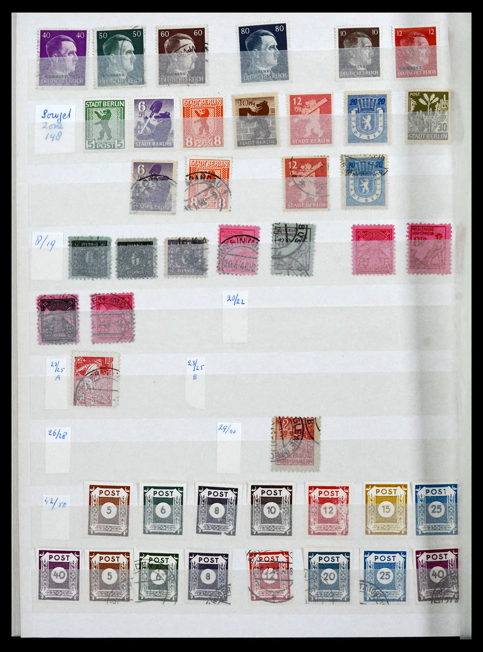 41617 0056 - Postzegelverzameling 41617 Duitsland en gebieden 1872-1955.