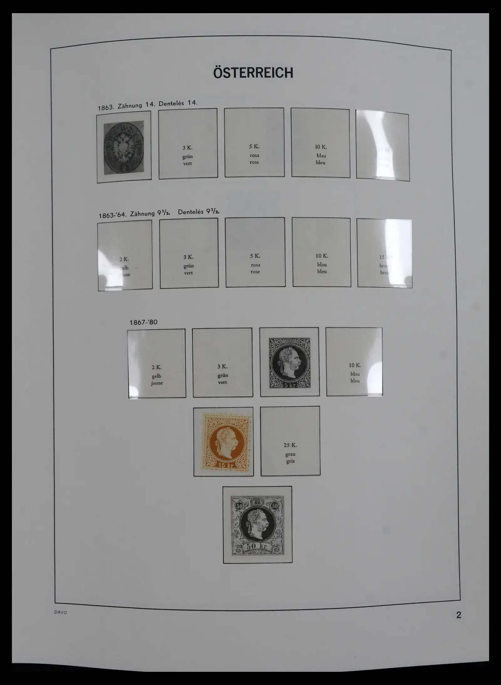 41619 0001 - Stamp collection 41619 Austria and territories 1867-1961.