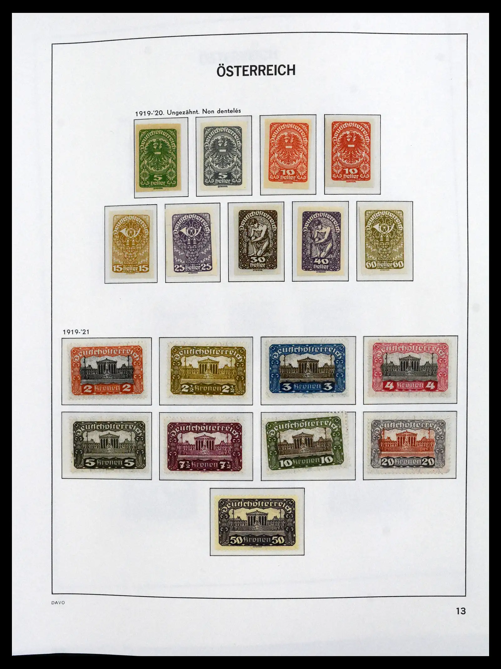 41619 0011 - Stamp collection 41619 Austria and territories 1867-1961.