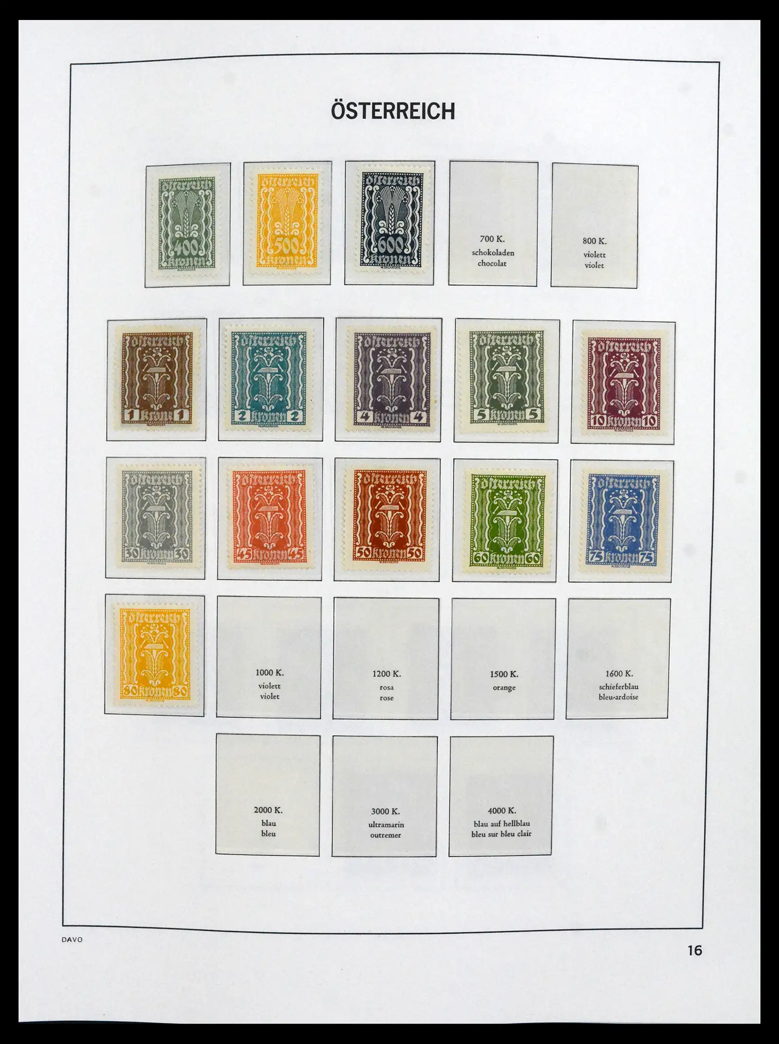 41619 0015 - Stamp collection 41619 Austria and territories 1867-1961.