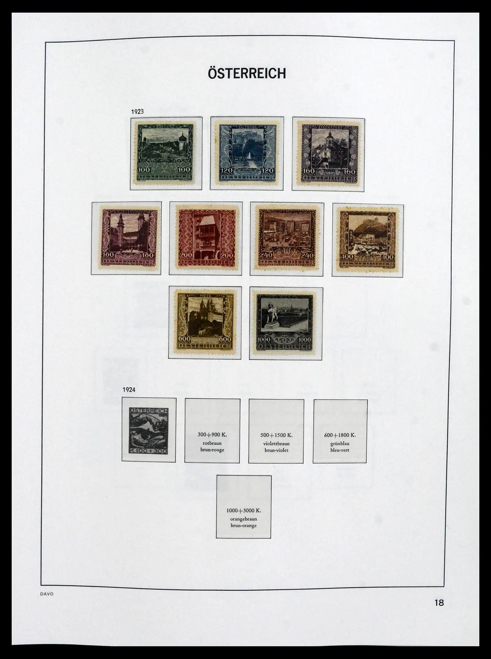 41619 0017 - Stamp collection 41619 Austria and territories 1867-1961.