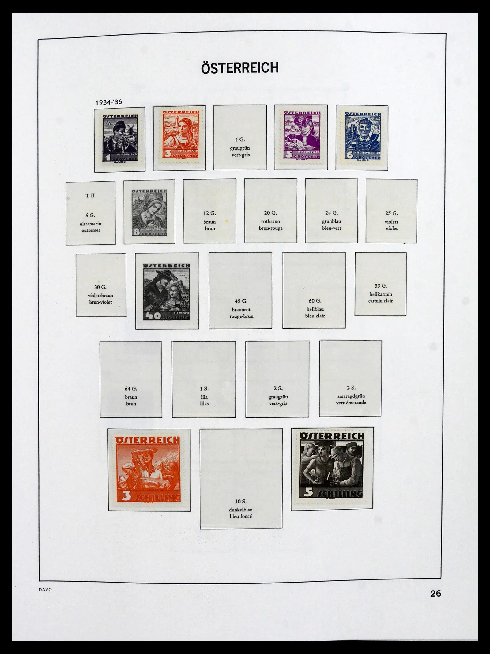 41619 0021 - Postzegelverzameling 41619 Oostenrijk en gebieden 1867-1961.