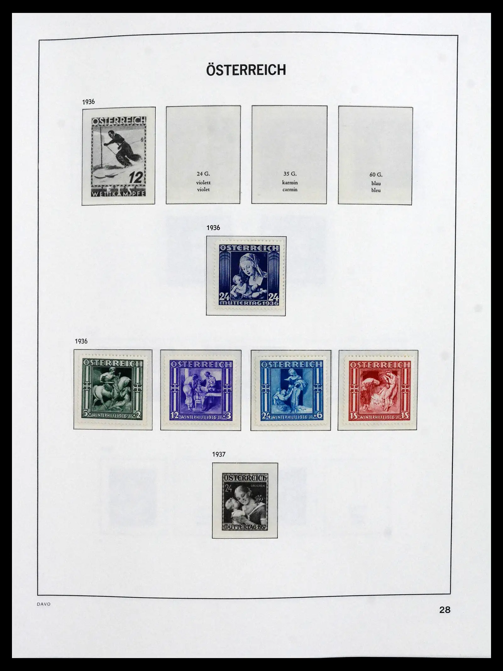 41619 0022 - Postzegelverzameling 41619 Oostenrijk en gebieden 1867-1961.