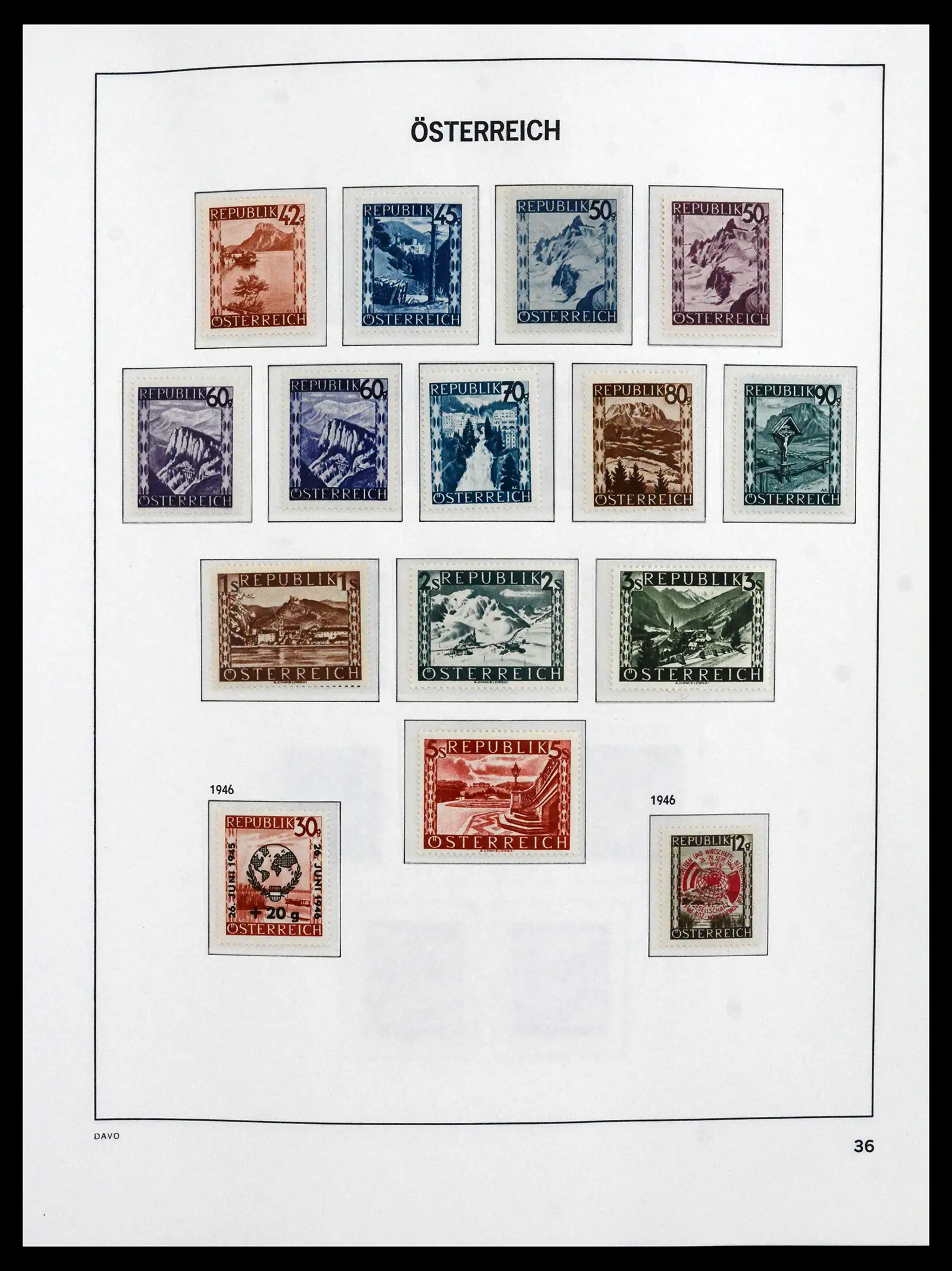 41619 0030 - Postzegelverzameling 41619 Oostenrijk en gebieden 1867-1961.