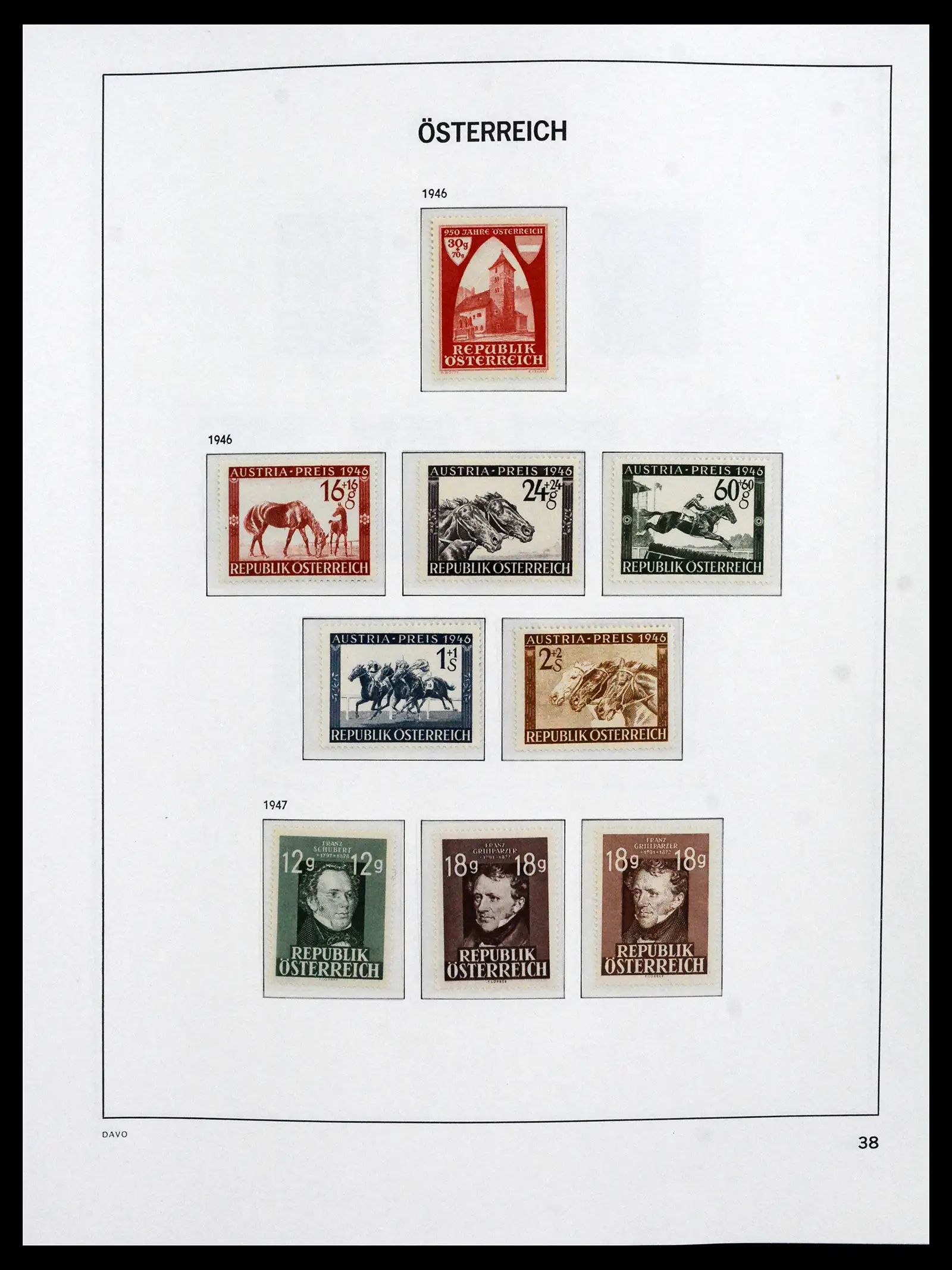 41619 0032 - Postzegelverzameling 41619 Oostenrijk en gebieden 1867-1961.