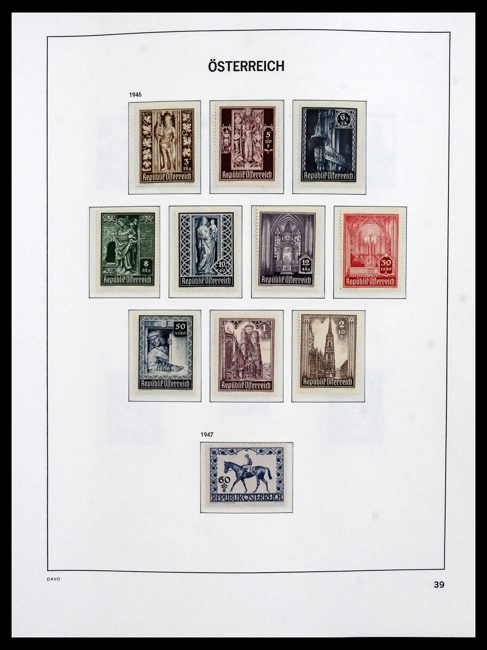 41619 0033 - Postzegelverzameling 41619 Oostenrijk en gebieden 1867-1961.