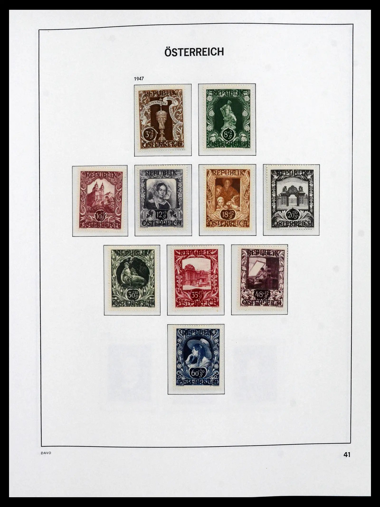 41619 0035 - Postzegelverzameling 41619 Oostenrijk en gebieden 1867-1961.