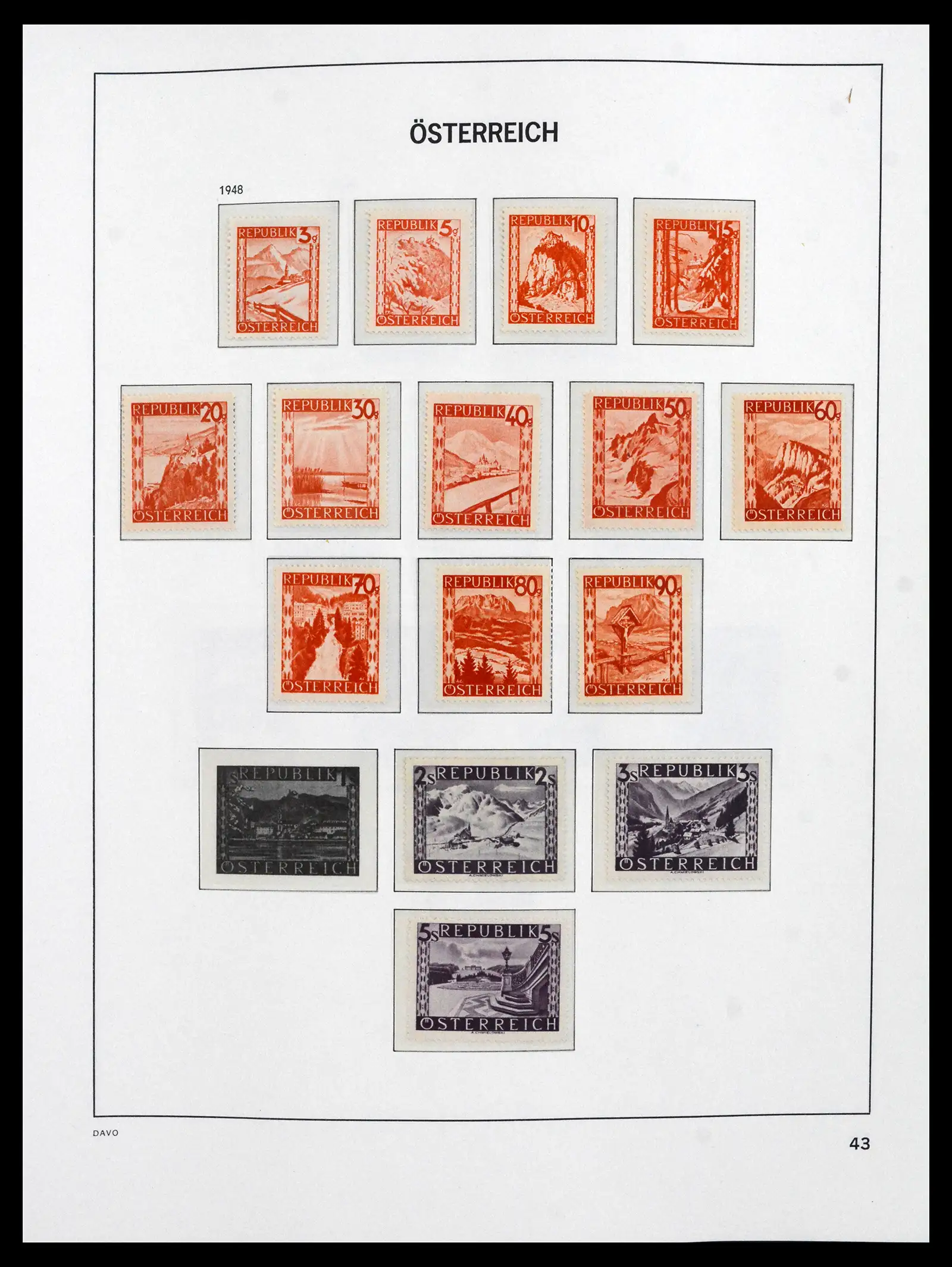 41619 0037 - Postzegelverzameling 41619 Oostenrijk en gebieden 1867-1961.