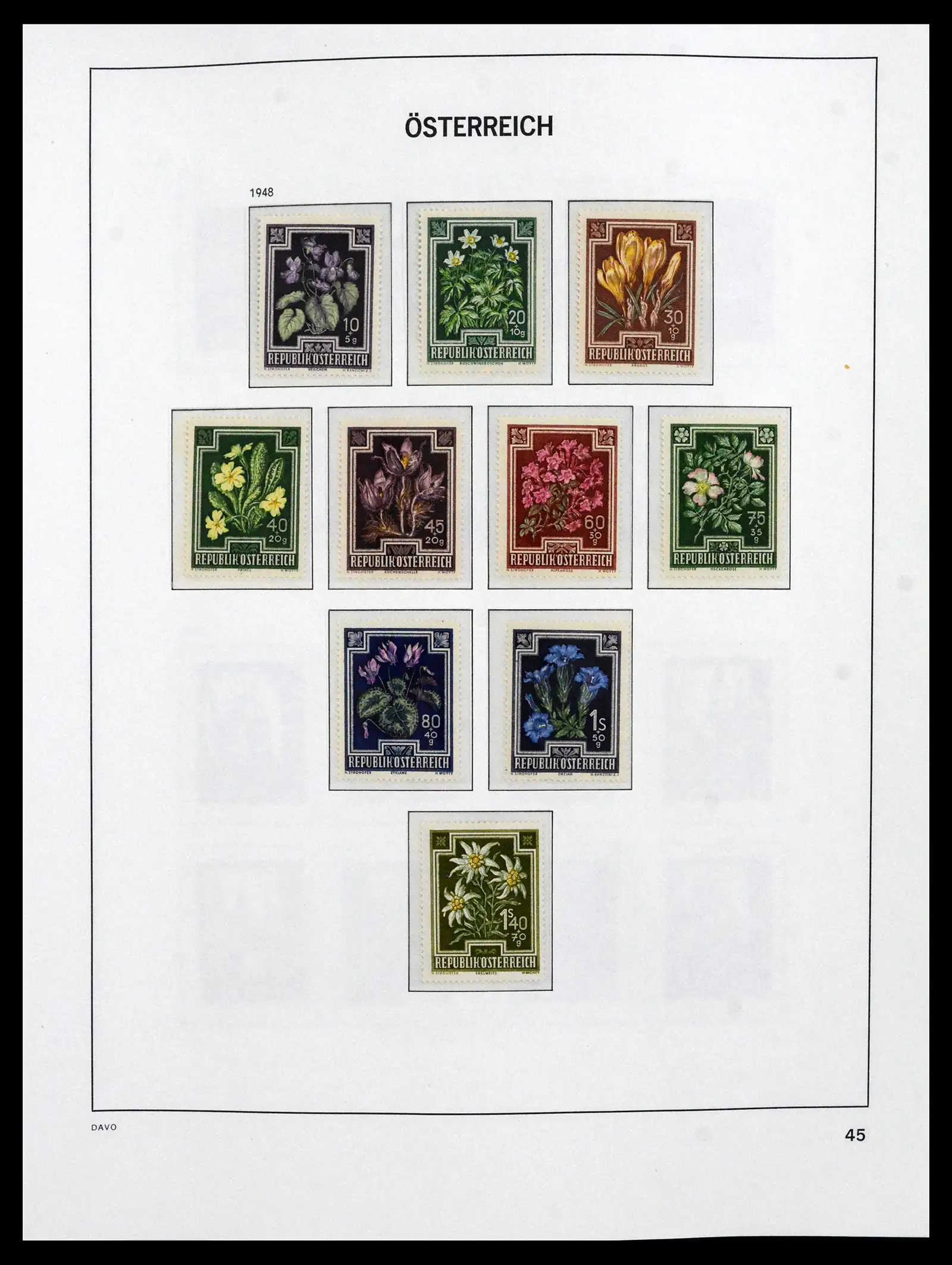 41619 0039 - Postzegelverzameling 41619 Oostenrijk en gebieden 1867-1961.