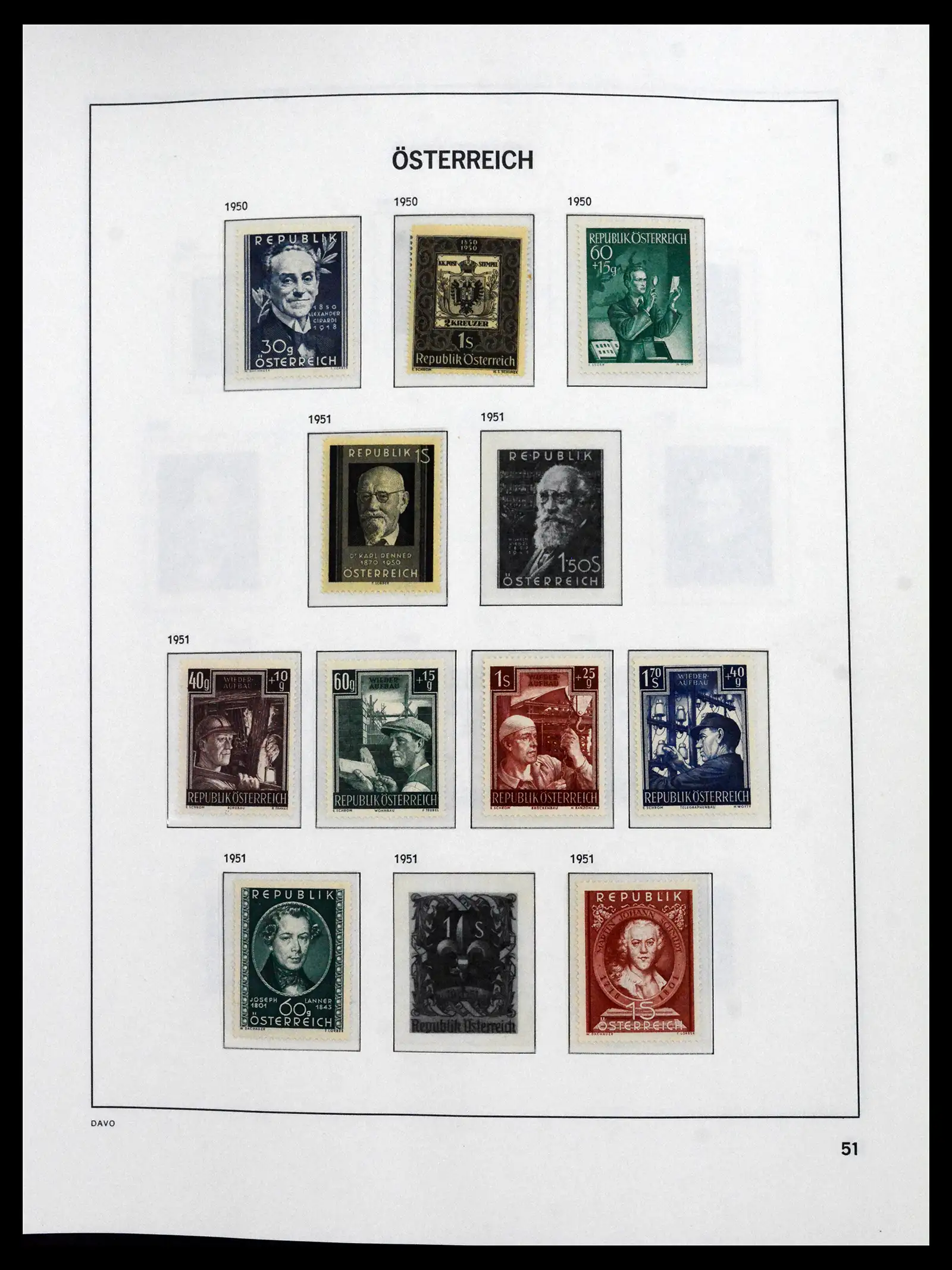 41619 0045 - Postzegelverzameling 41619 Oostenrijk en gebieden 1867-1961.