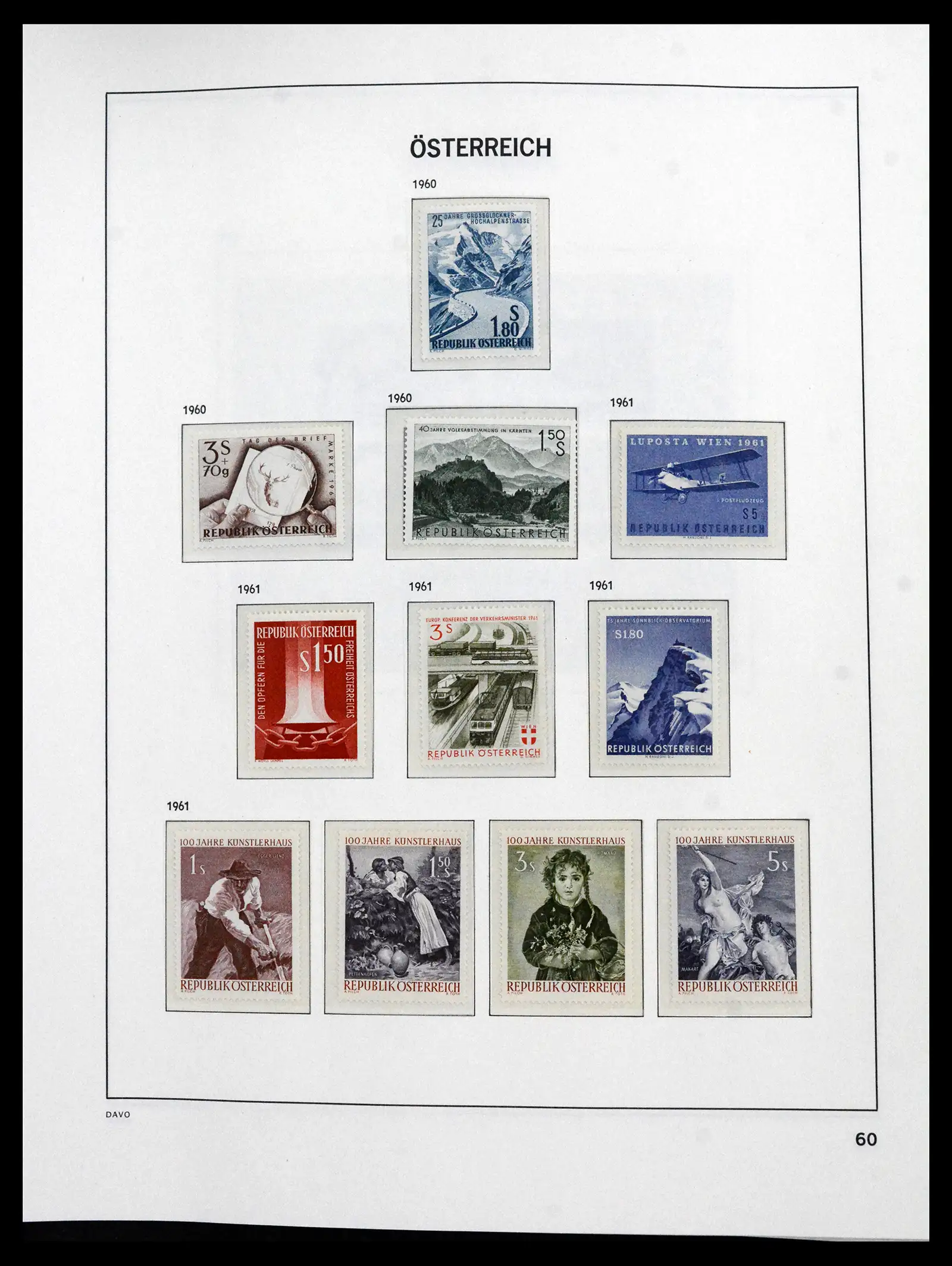 41619 0054 - Postzegelverzameling 41619 Oostenrijk en gebieden 1867-1961.