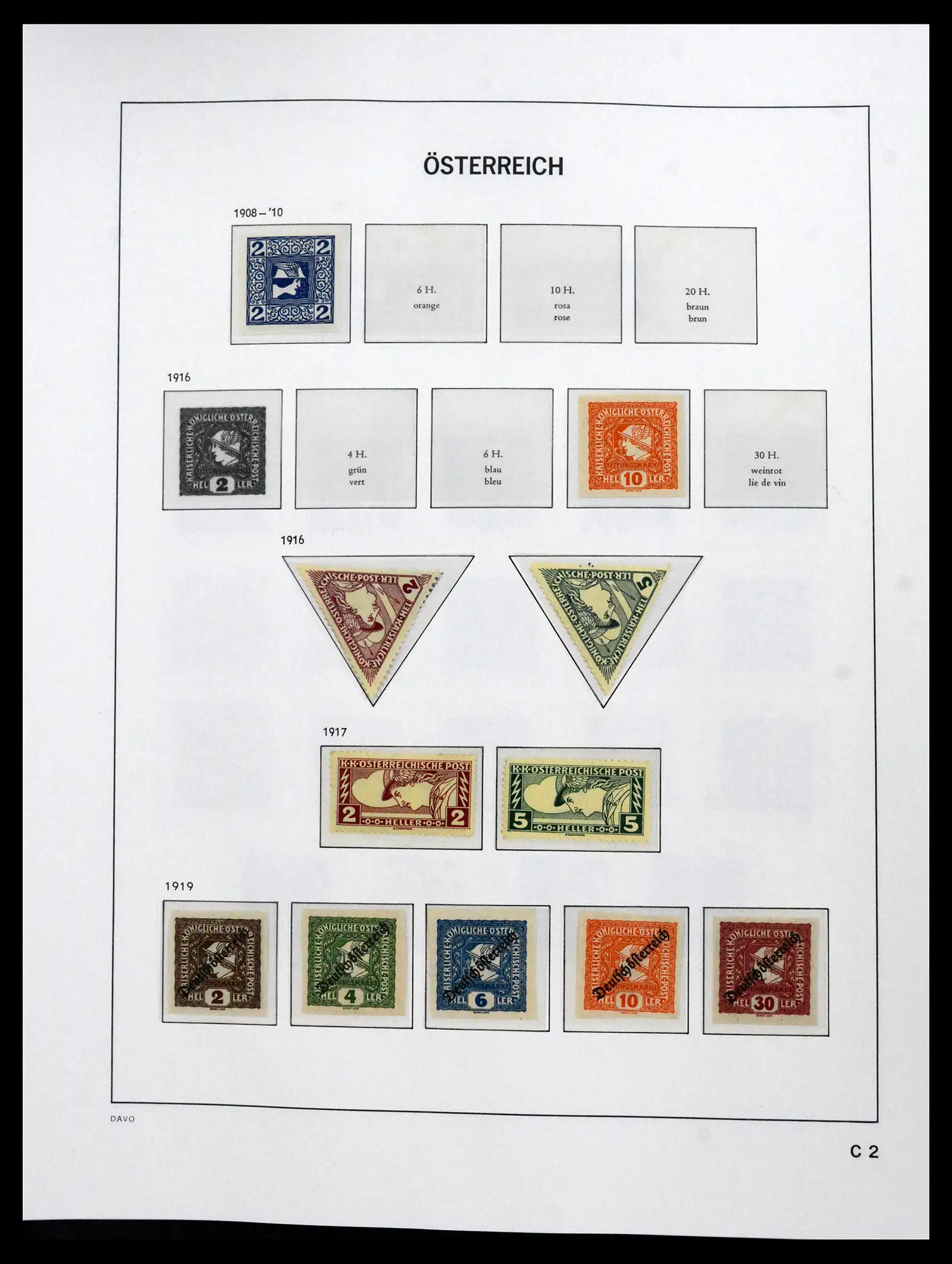 41619 0060 - Postzegelverzameling 41619 Oostenrijk en gebieden 1867-1961.