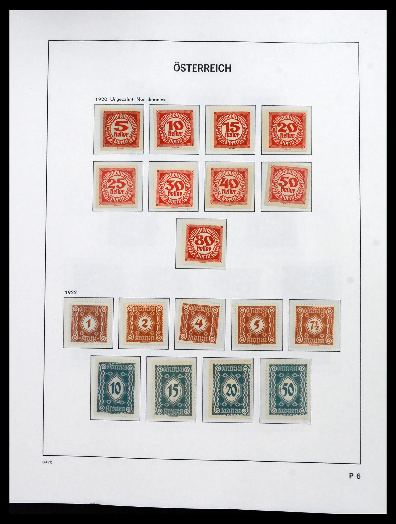 41619 0068 - Postzegelverzameling 41619 Oostenrijk en gebieden 1867-1961.