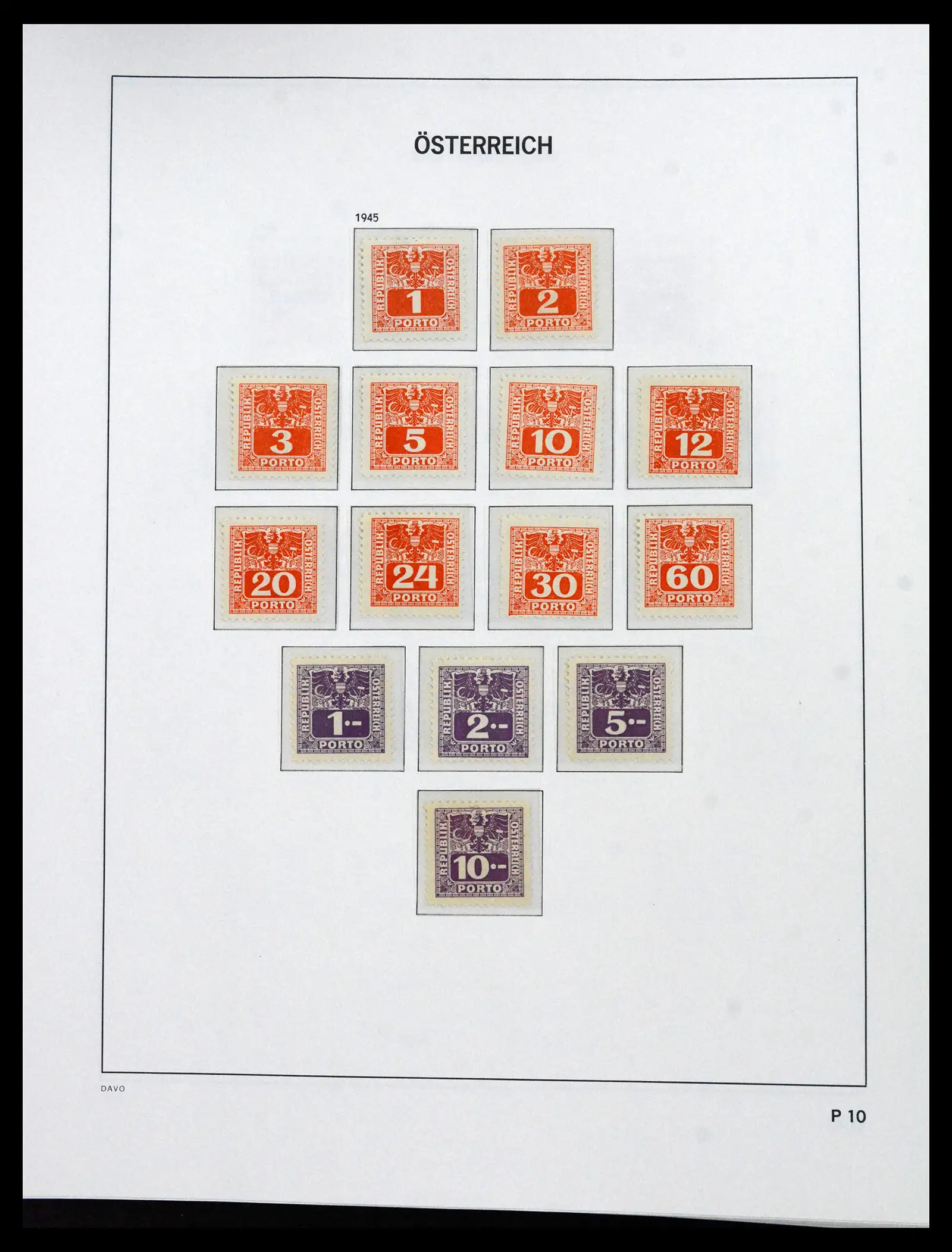 41619 0072 - Postzegelverzameling 41619 Oostenrijk en gebieden 1867-1961.