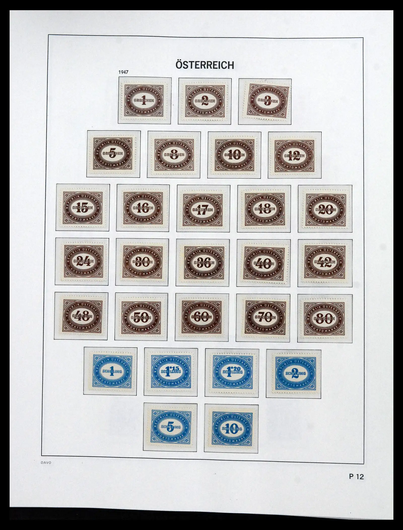 41619 0074 - Postzegelverzameling 41619 Oostenrijk en gebieden 1867-1961.