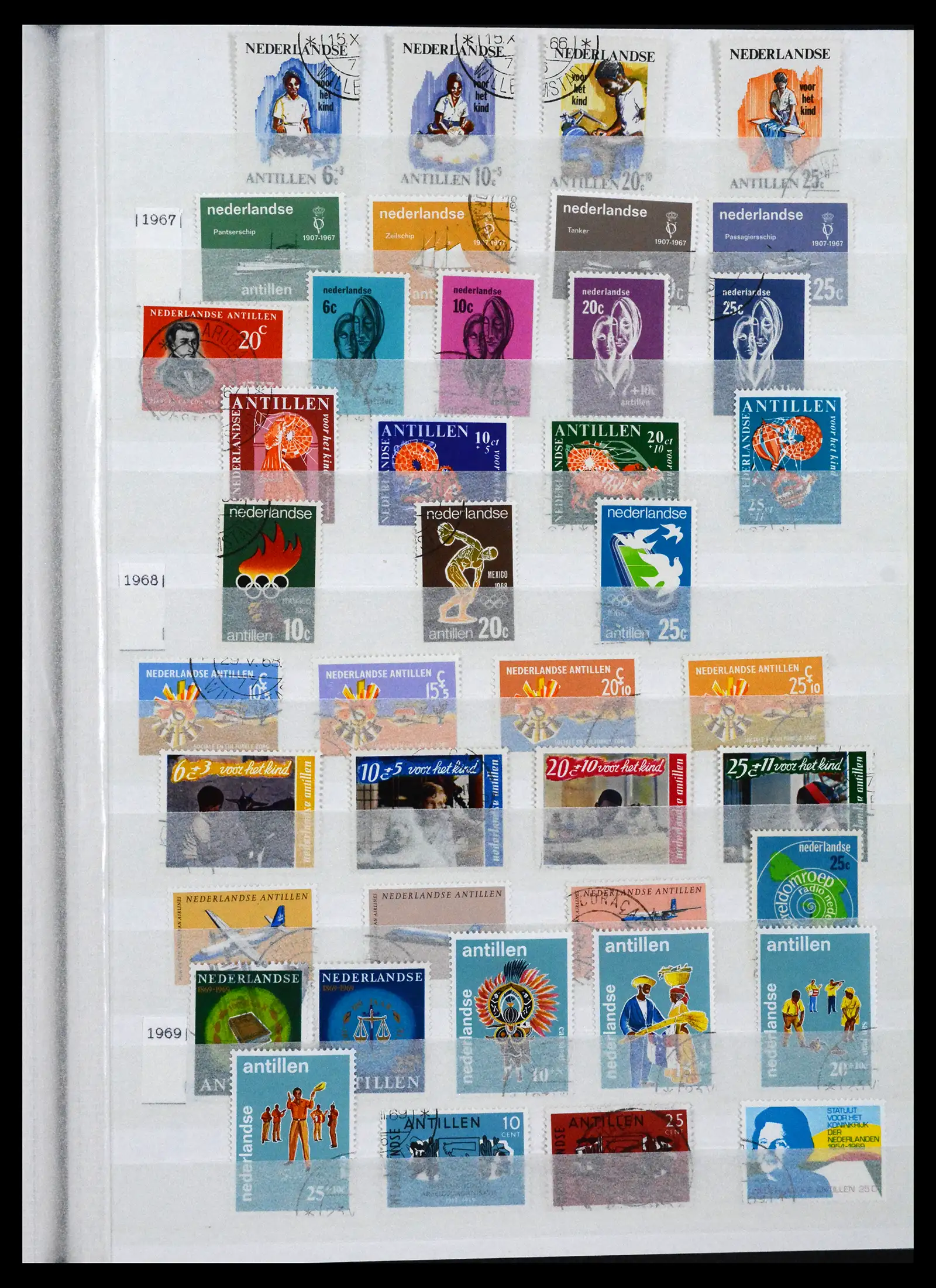 41620 0021 - Postzegelverzameling 41620 Overzee 1864-1986.