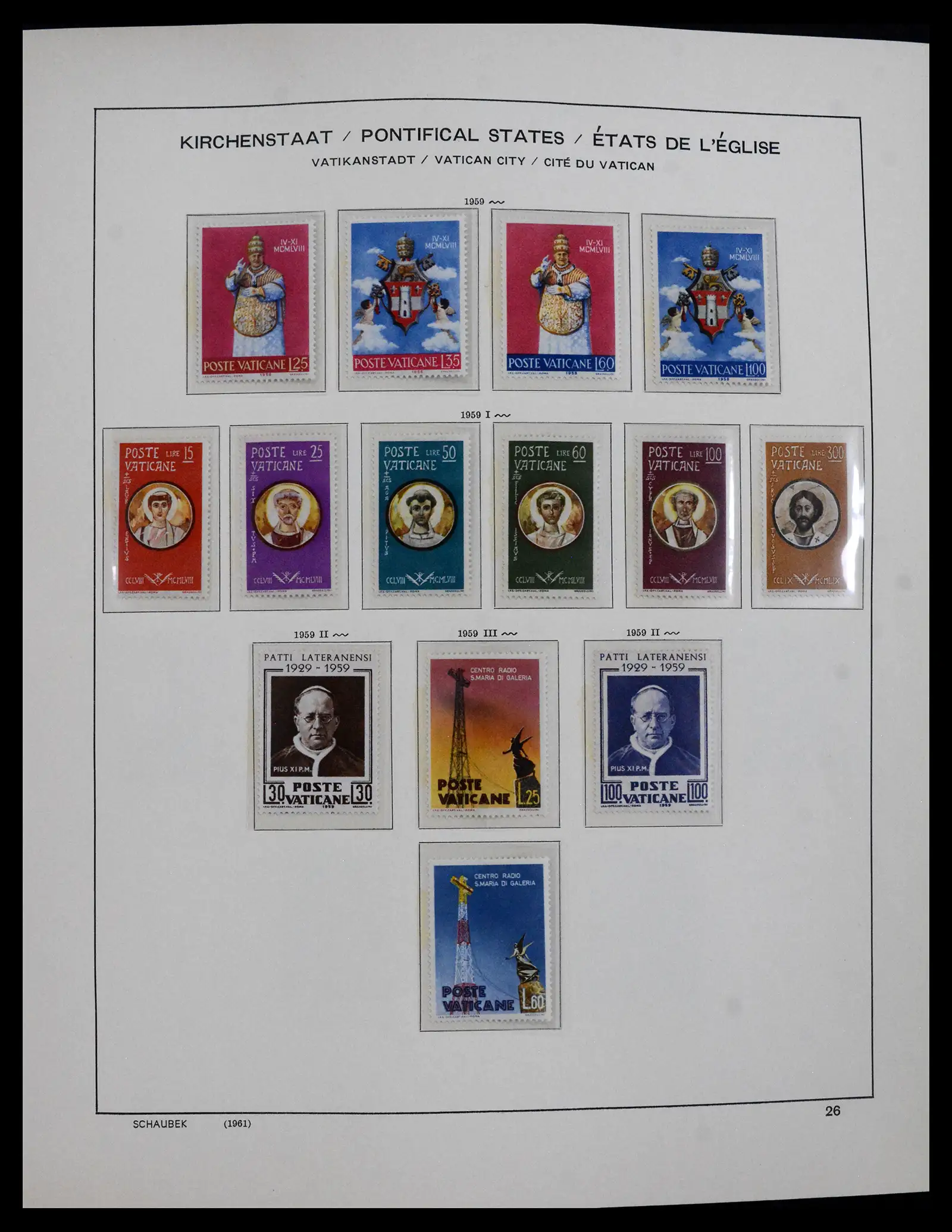 41623 0026 - Postzegelverzameling 41623 Vaticaan compleet 1929-2024!!