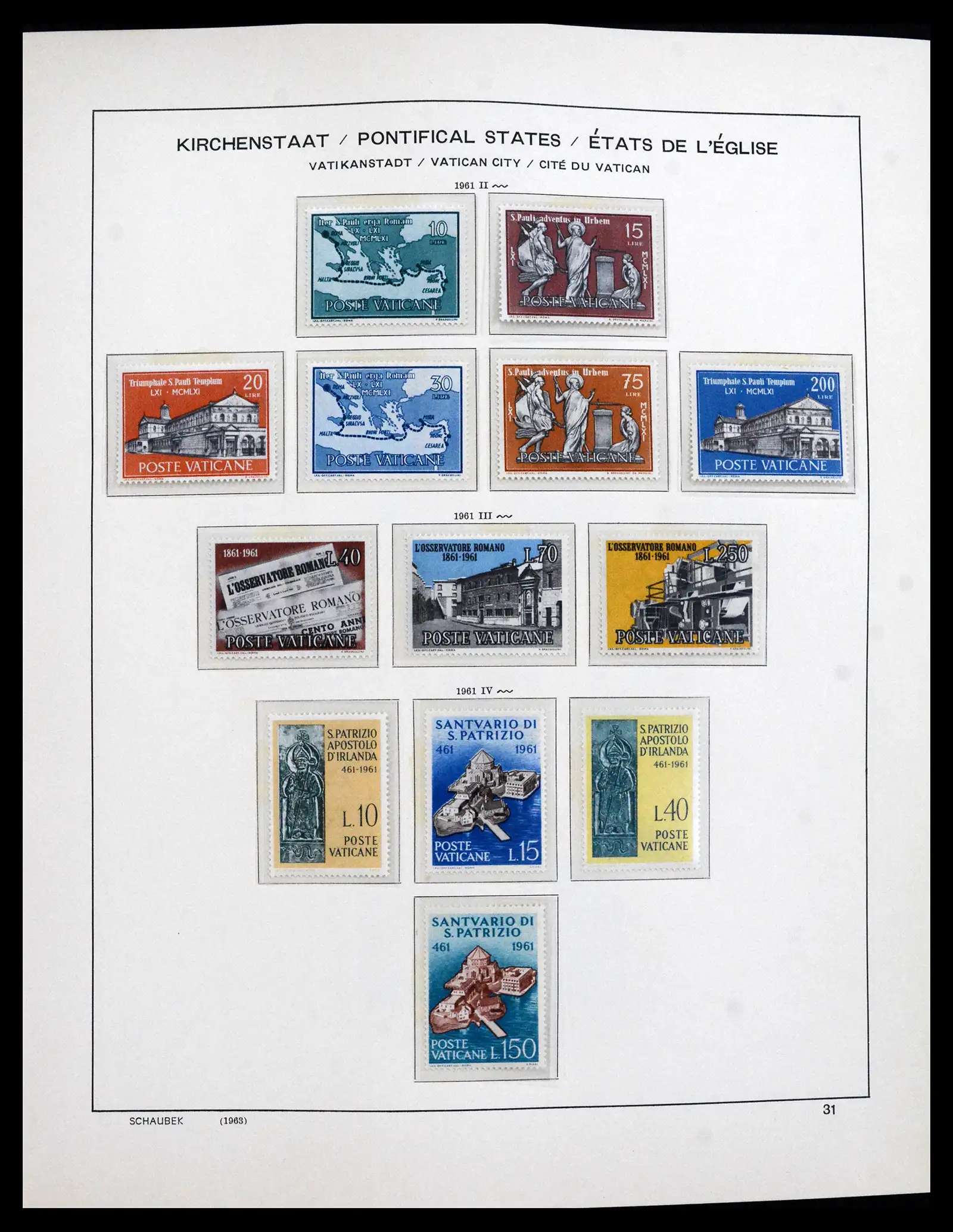 41623 0031 - Postzegelverzameling 41623 Vaticaan compleet 1929-2024!!