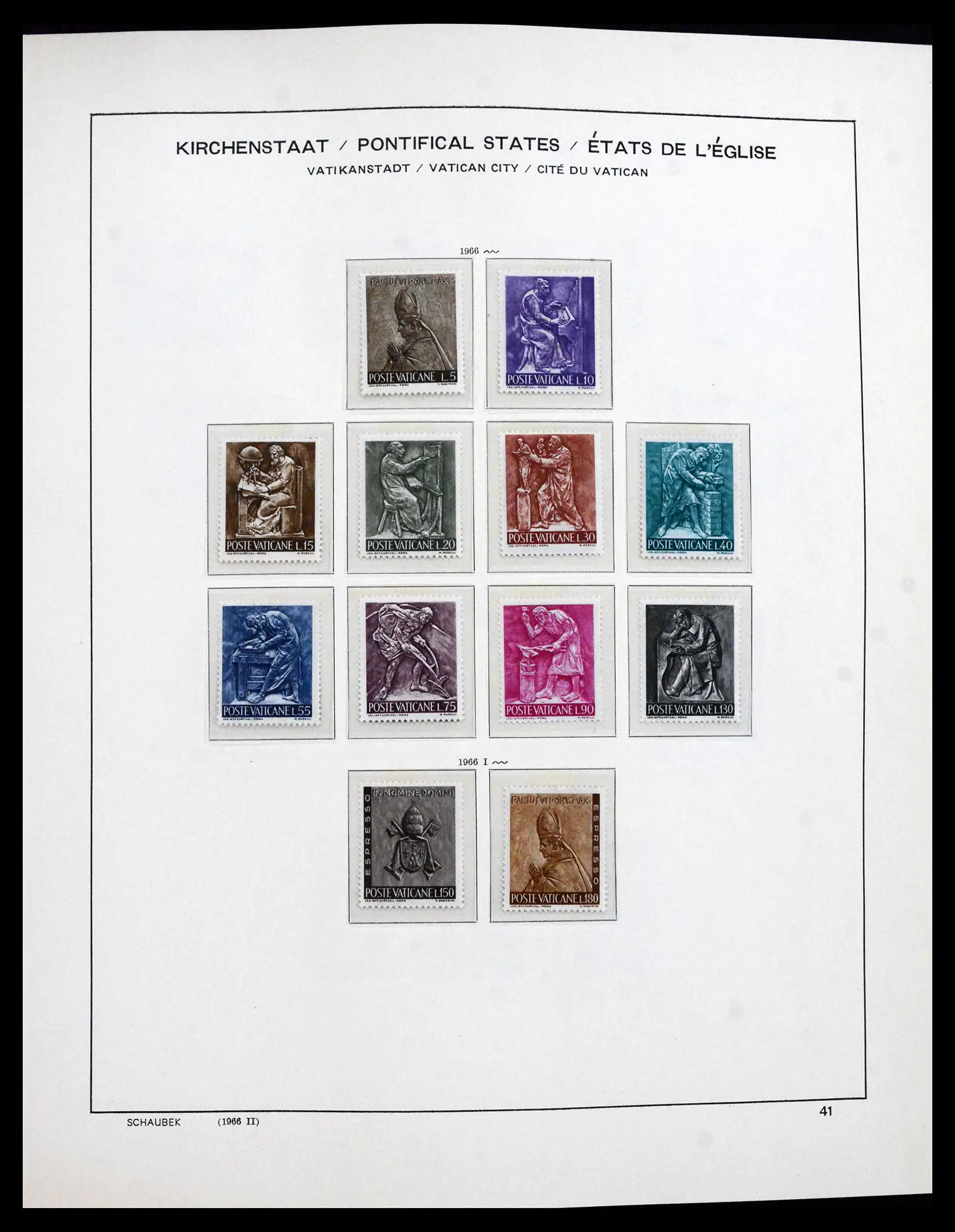 41623 0041 - Postzegelverzameling 41623 Vaticaan compleet 1929-2024!!