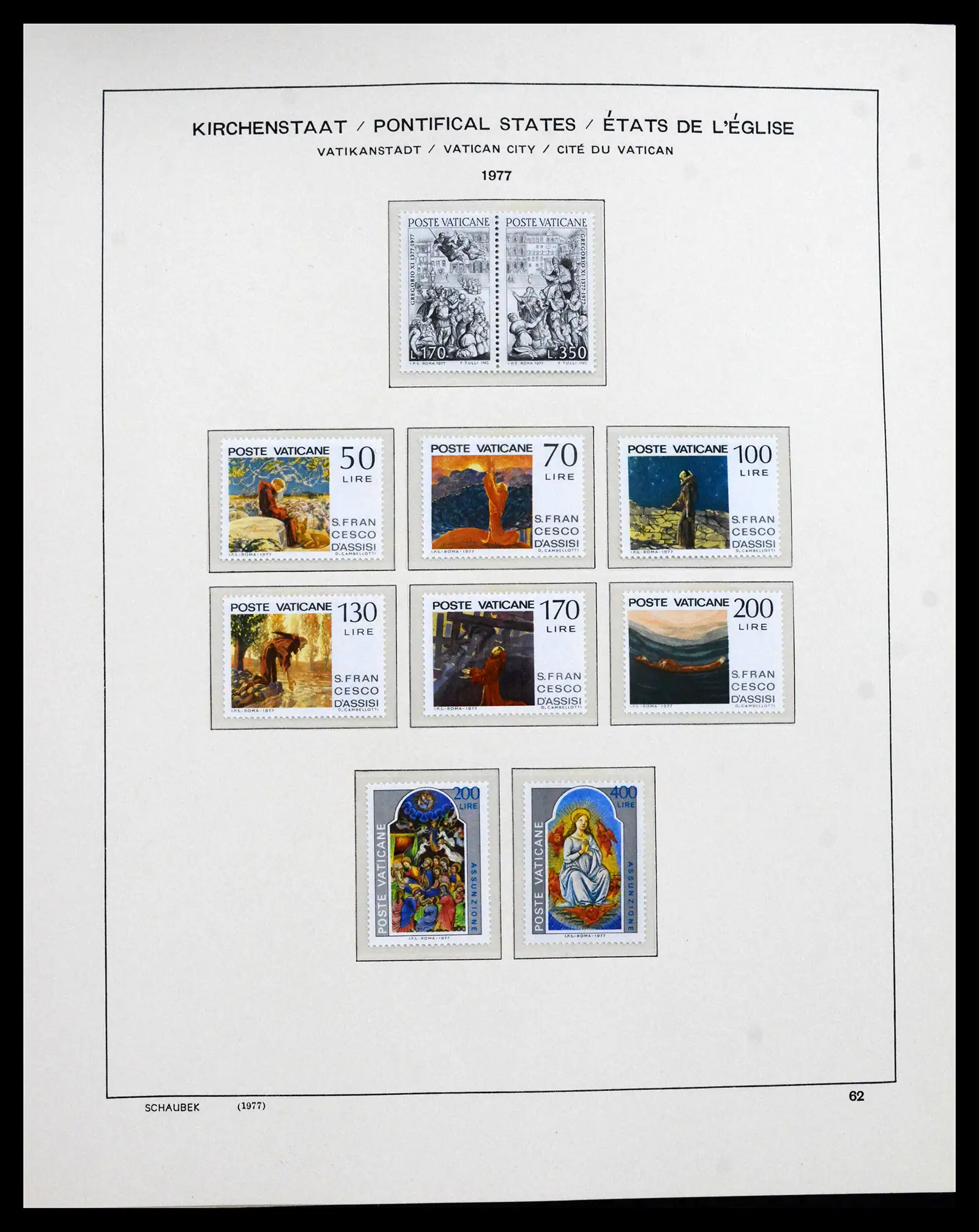 41623 0062 - Postzegelverzameling 41623 Vaticaan compleet 1929-2024!!