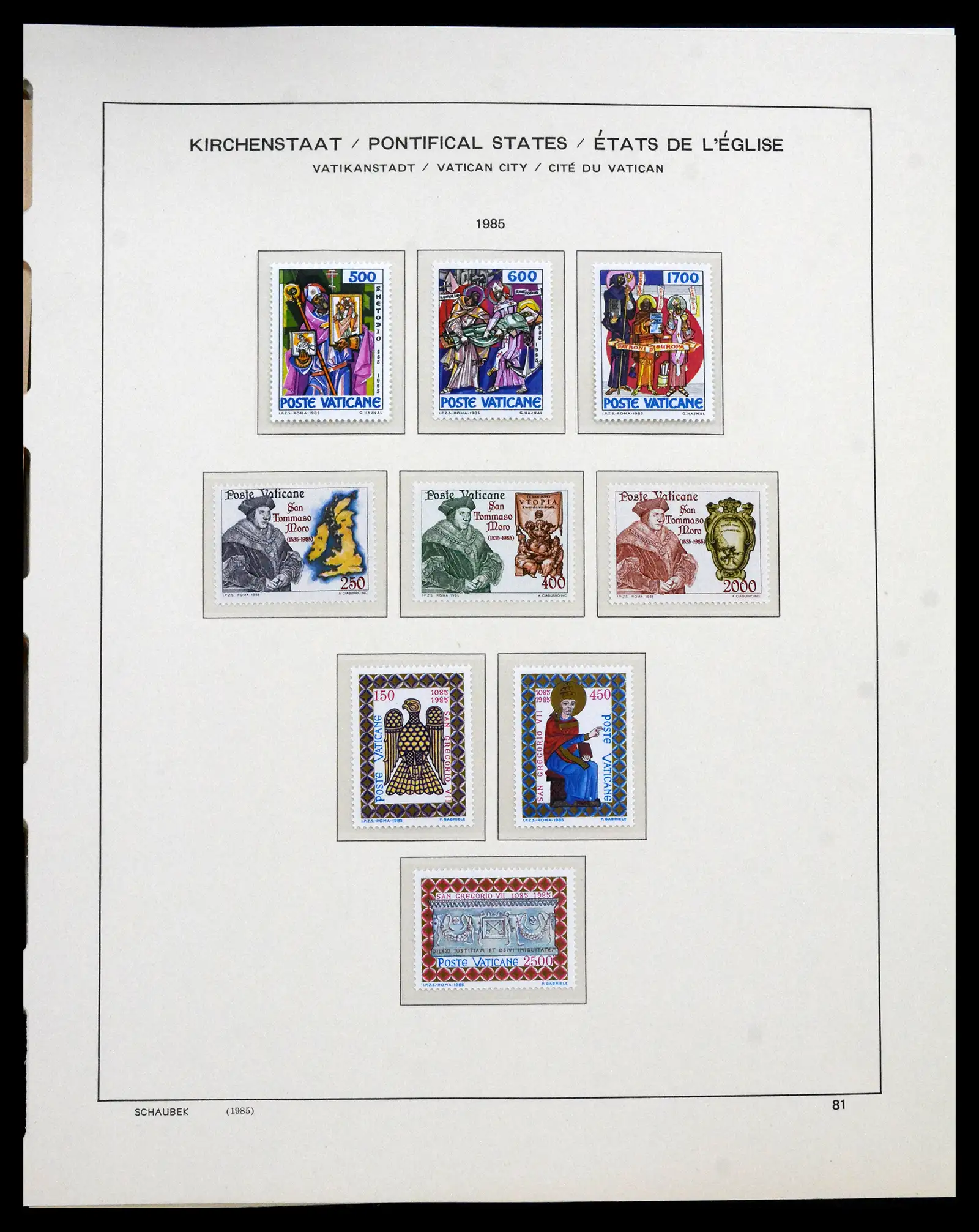 41623 0081 - Postzegelverzameling 41623 Vaticaan compleet 1929-2024!!
