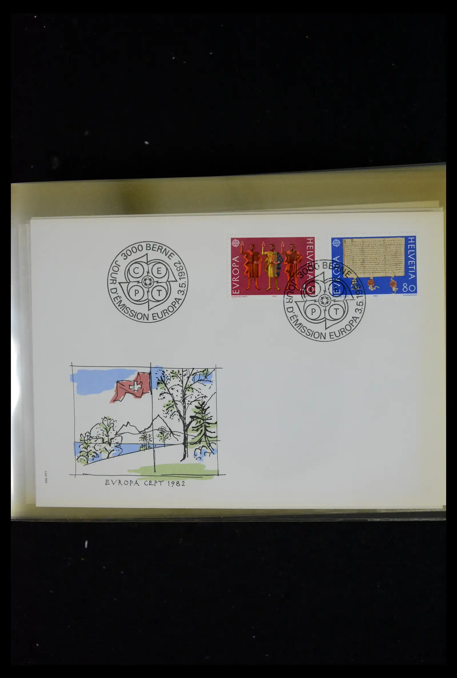 41624 0015 - Postzegelverzameling 41624 Zwitserland fdc-collectie 1980-2024!!