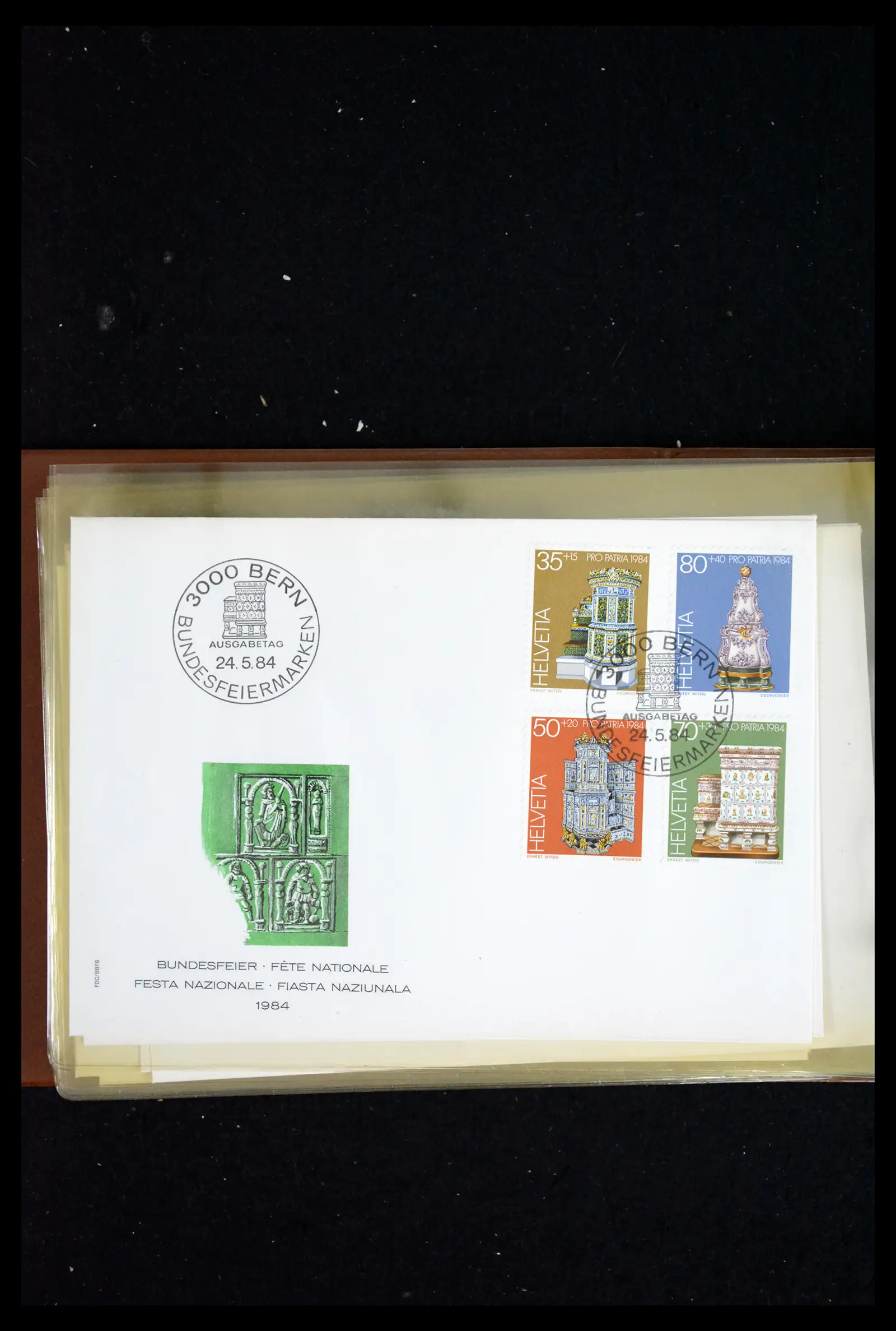 41624 0034 - Postzegelverzameling 41624 Zwitserland fdc-collectie 1980-2024!!