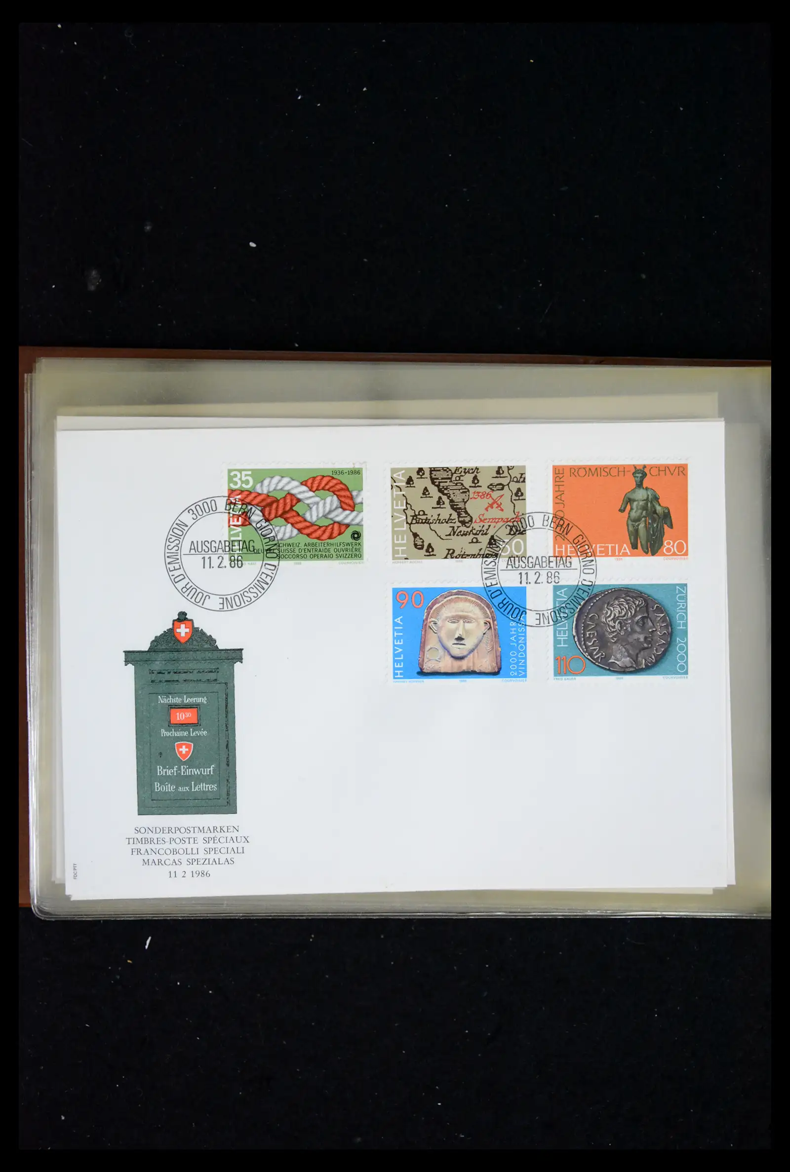 41624 0046 - Postzegelverzameling 41624 Zwitserland fdc-collectie 1980-2024!!