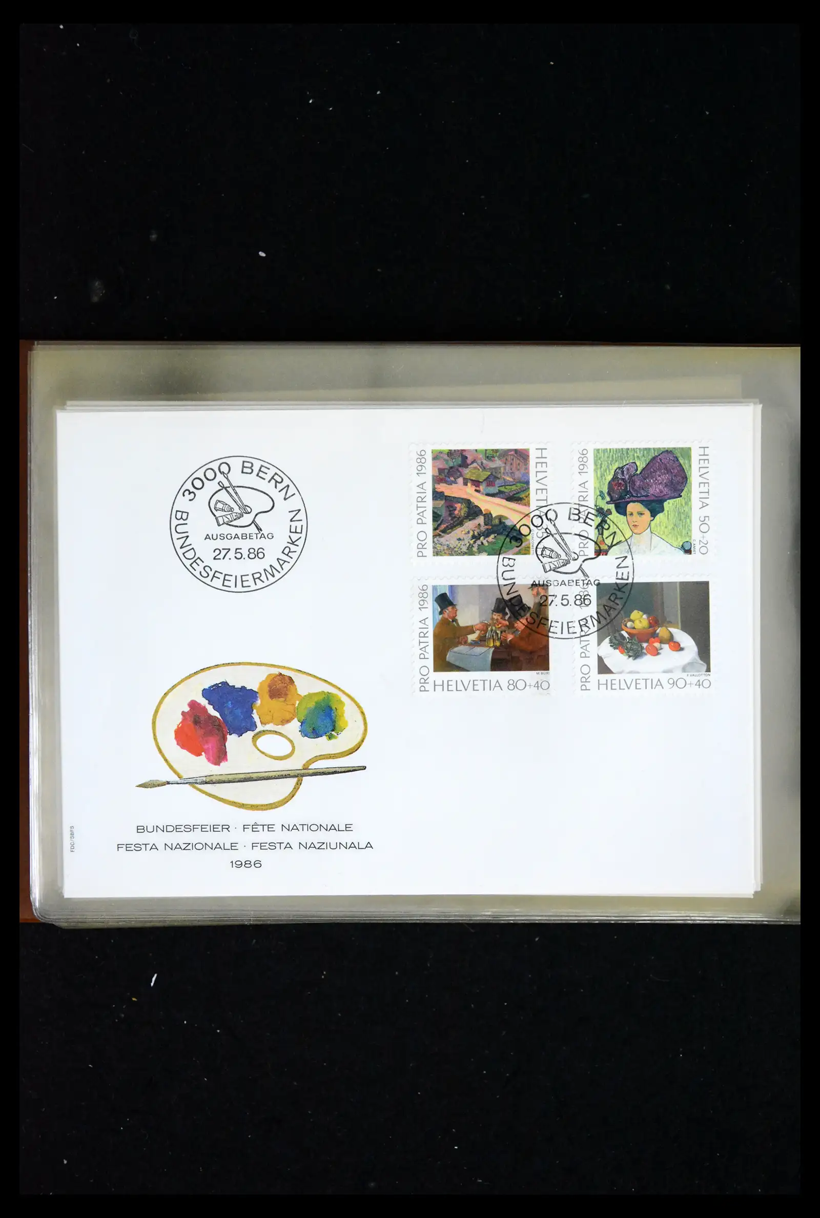 41624 0050 - Postzegelverzameling 41624 Zwitserland fdc-collectie 1980-2024!!