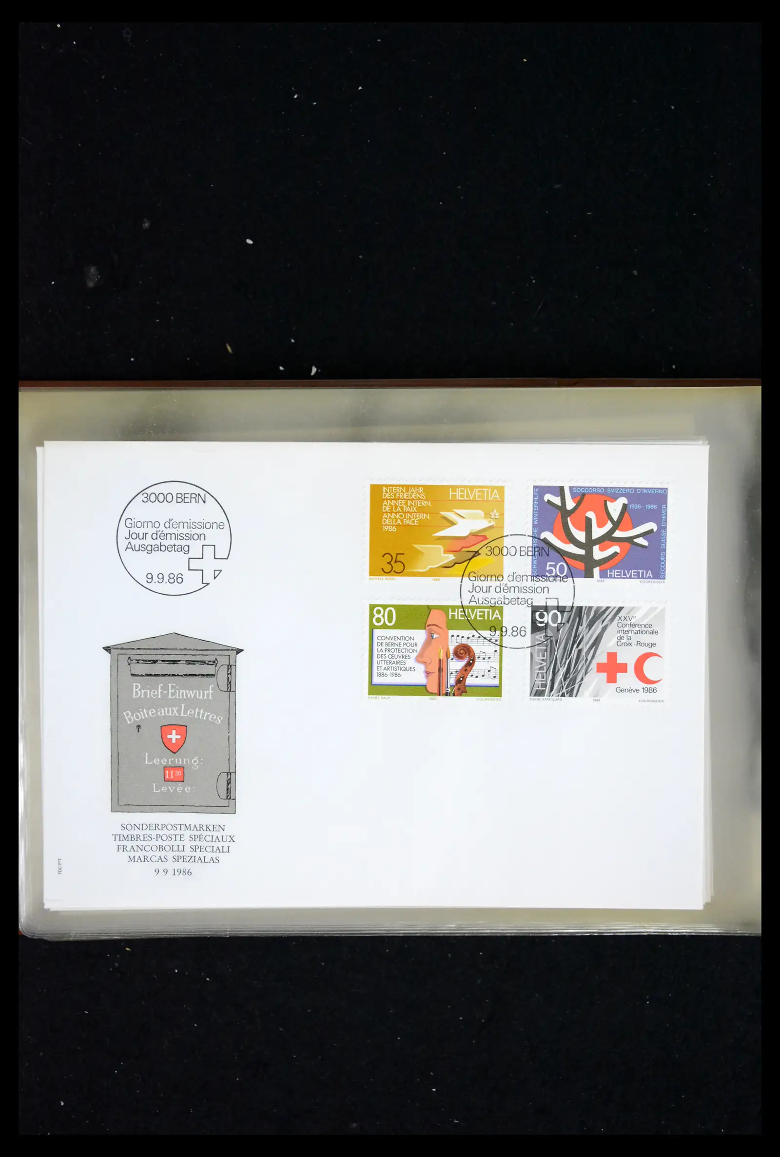 41624 0052 - Postzegelverzameling 41624 Zwitserland fdc-collectie 1980-2024!!