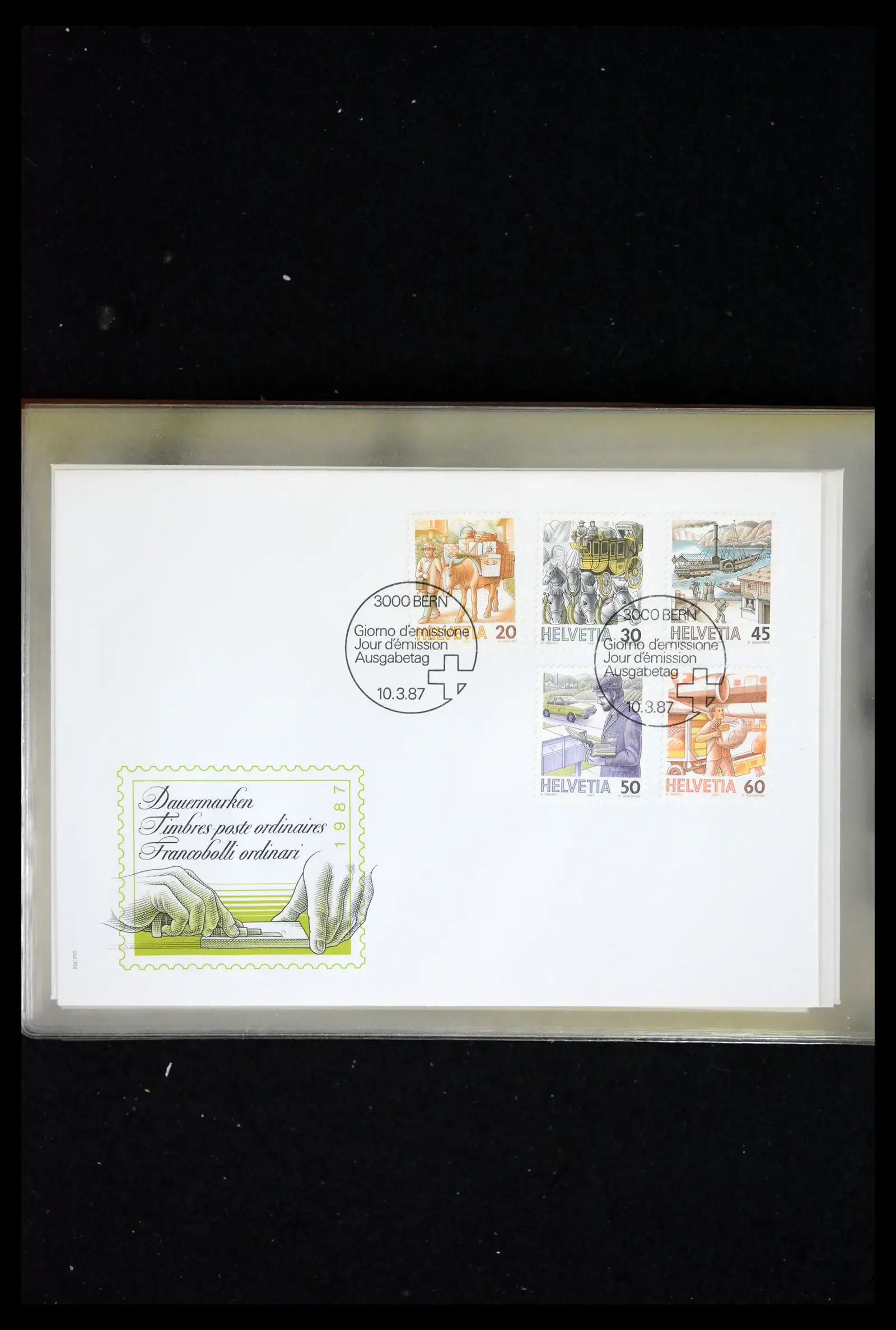 41624 0056 - Postzegelverzameling 41624 Zwitserland fdc-collectie 1980-2024!!