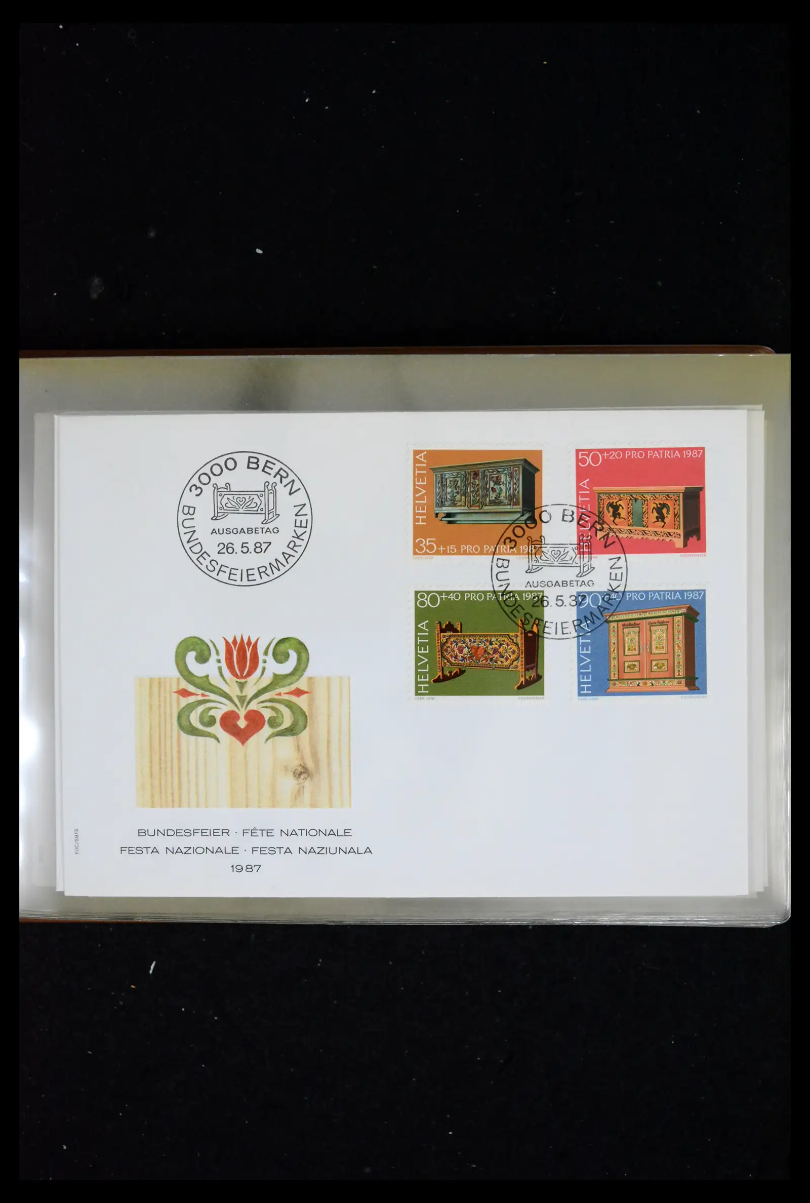 41624 0057 - Postzegelverzameling 41624 Zwitserland fdc-collectie 1980-2024!!