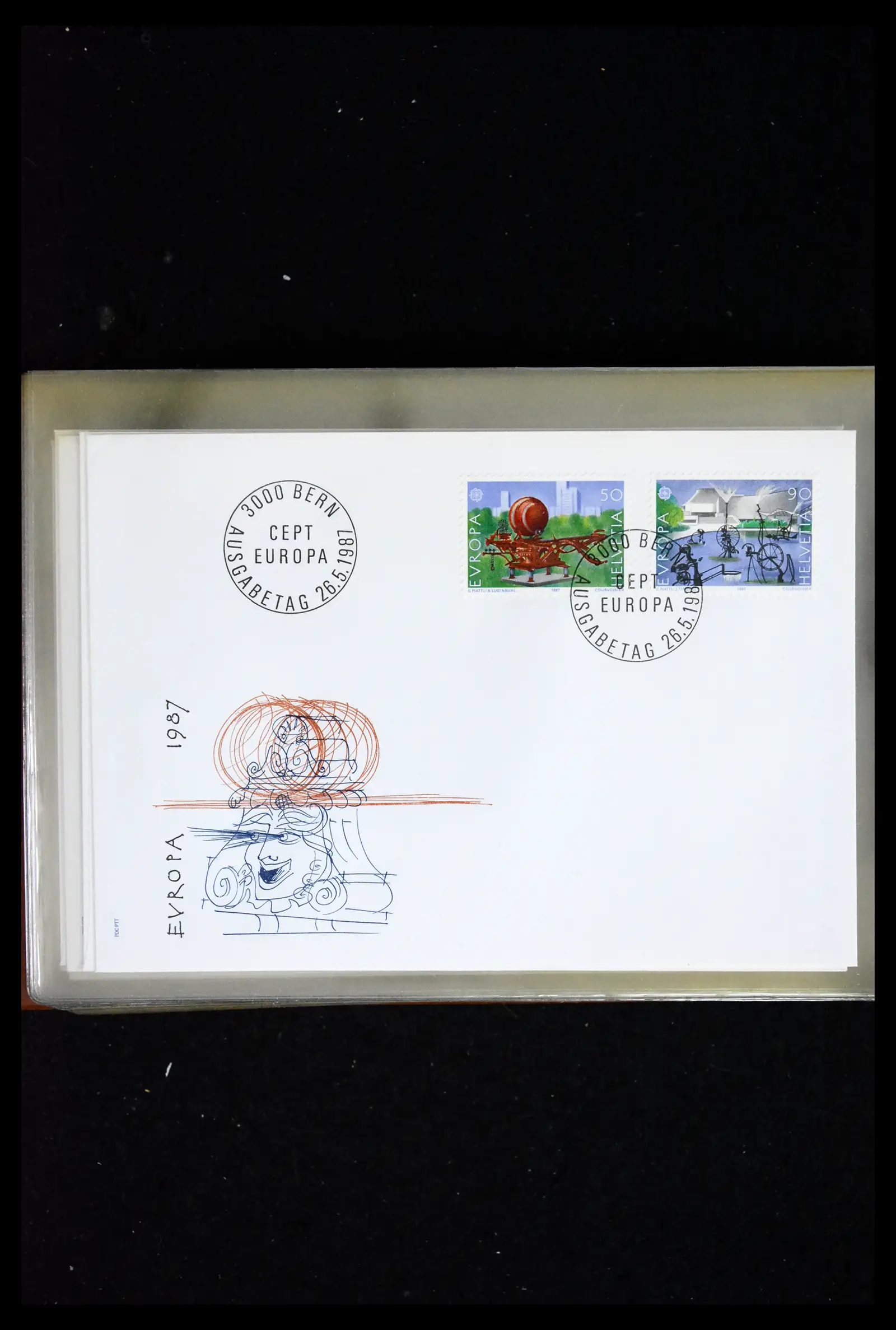 41624 0058 - Postzegelverzameling 41624 Zwitserland fdc-collectie 1980-2024!!