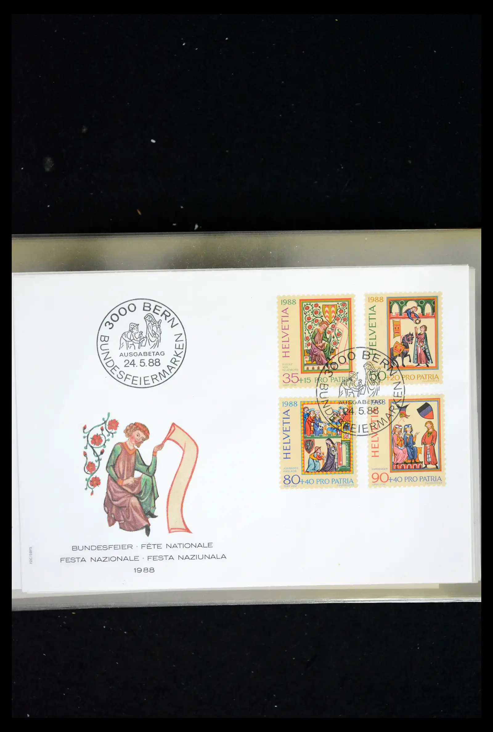 41624 0070 - Postzegelverzameling 41624 Zwitserland fdc-collectie 1980-2024!!