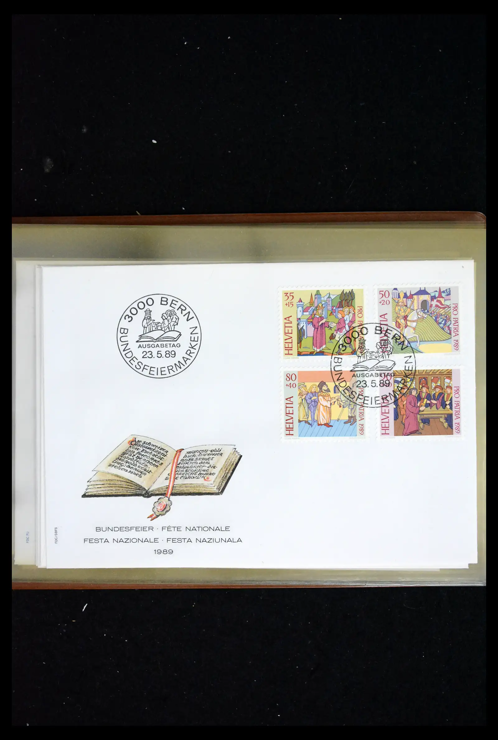 41624 0081 - Postzegelverzameling 41624 Zwitserland fdc-collectie 1980-2024!!