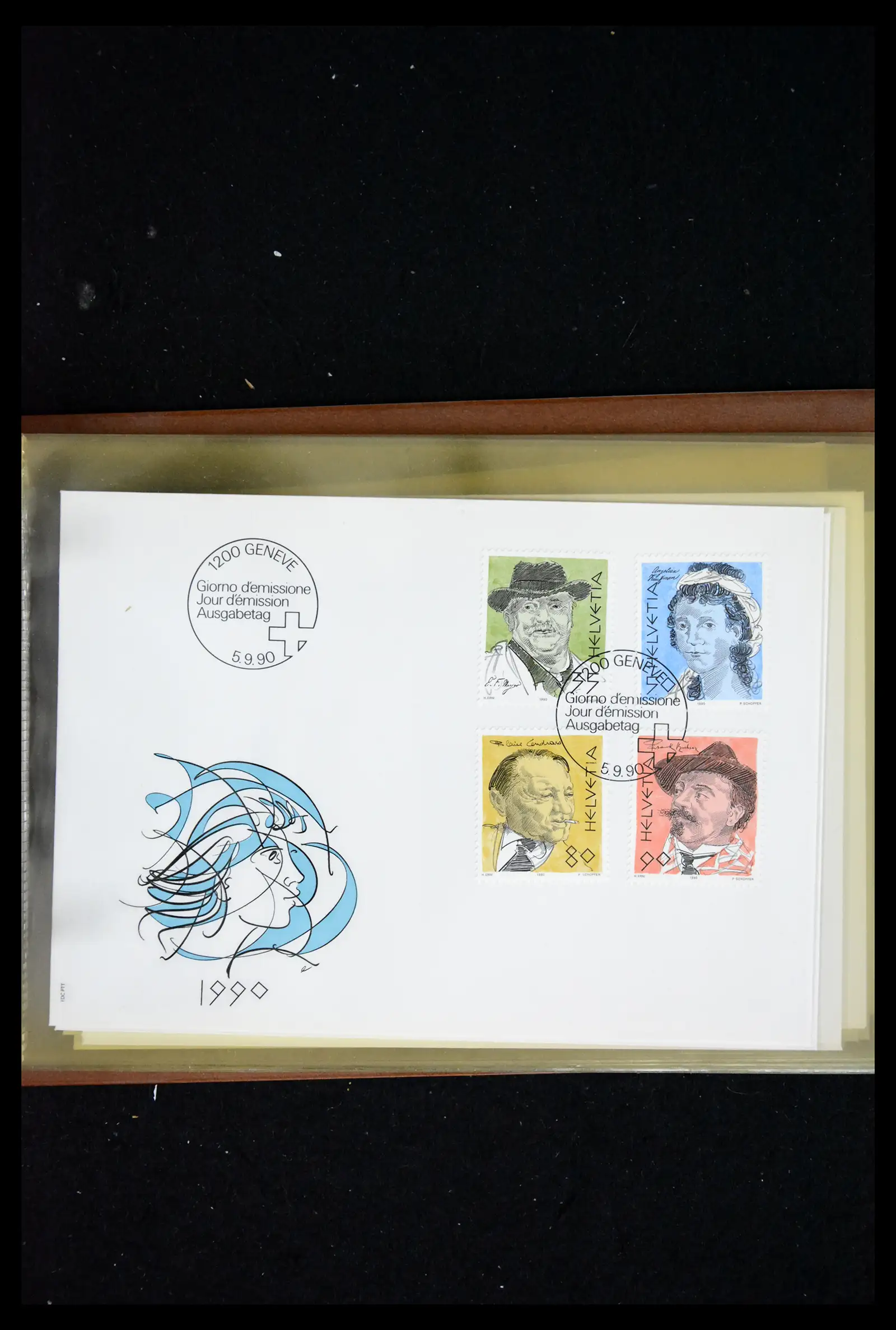 41624 0091 - Postzegelverzameling 41624 Zwitserland fdc-collectie 1980-2024!!