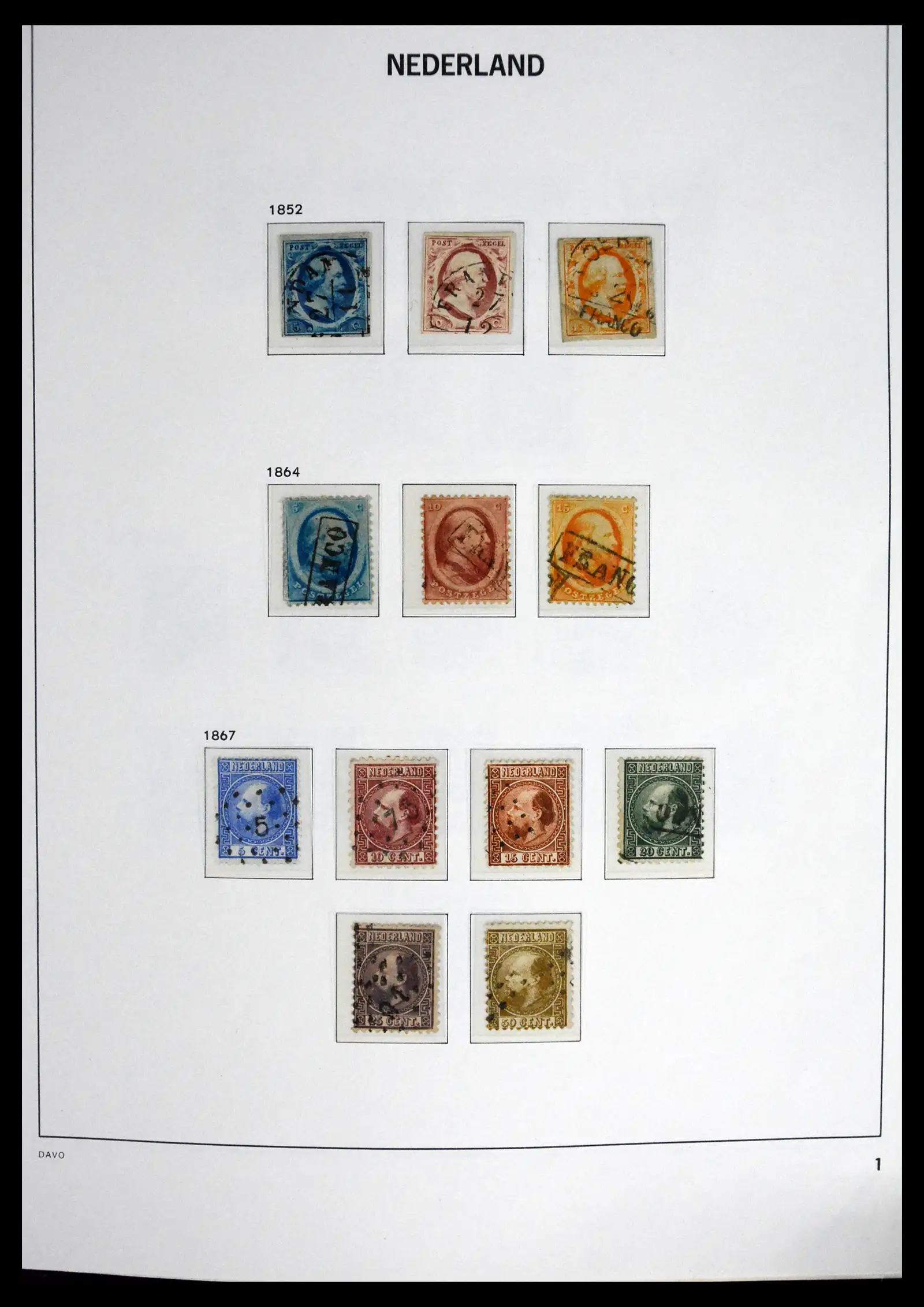 41625 0001 - Stamp collection 41625 Netherlands complete 1852-1949.