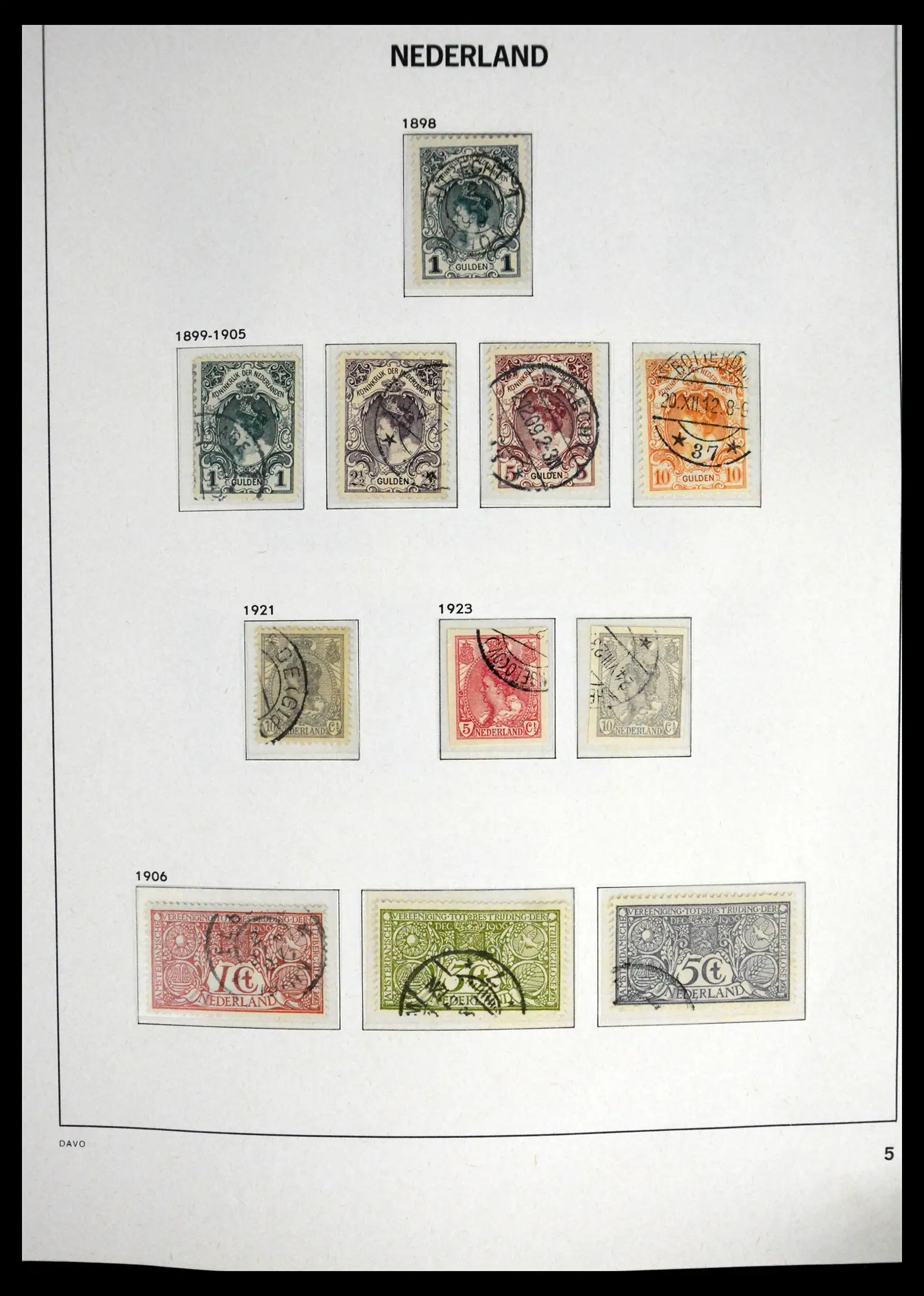 41625 0005 - Stamp collection 41625 Netherlands complete 1852-1949.