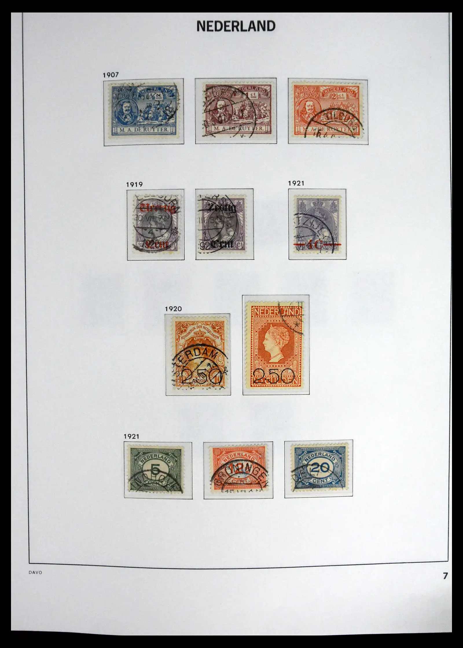 41625 0007 - Stamp collection 41625 Netherlands complete 1852-1949.