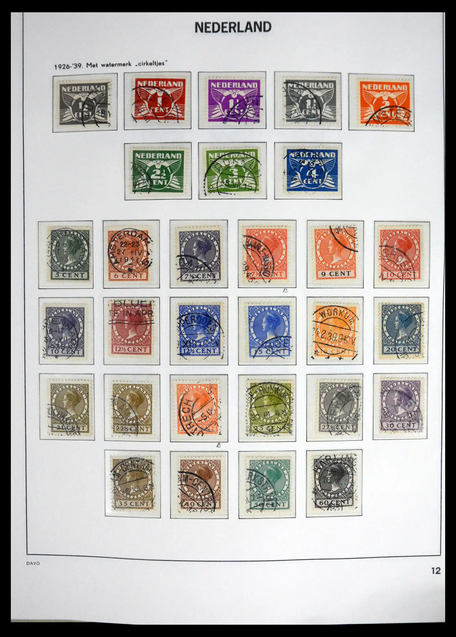 41625 0012 - Stamp collection 41625 Netherlands complete 1852-1949.